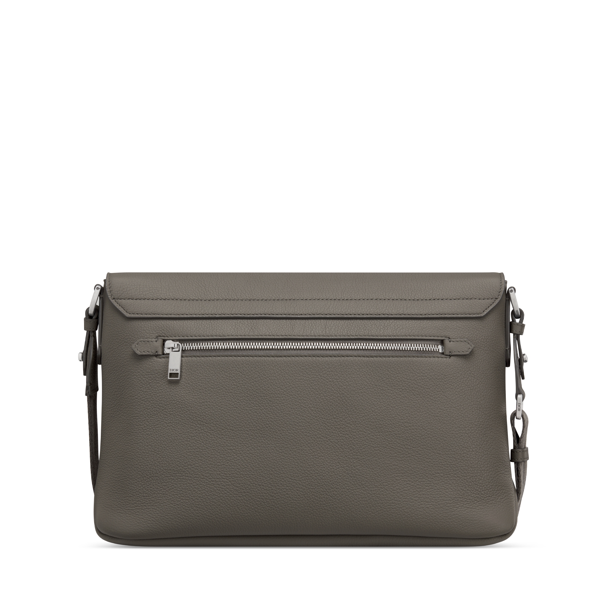 Dior Privé Messenger Bag with Flap Gray Dior Icons Calfskin E08
