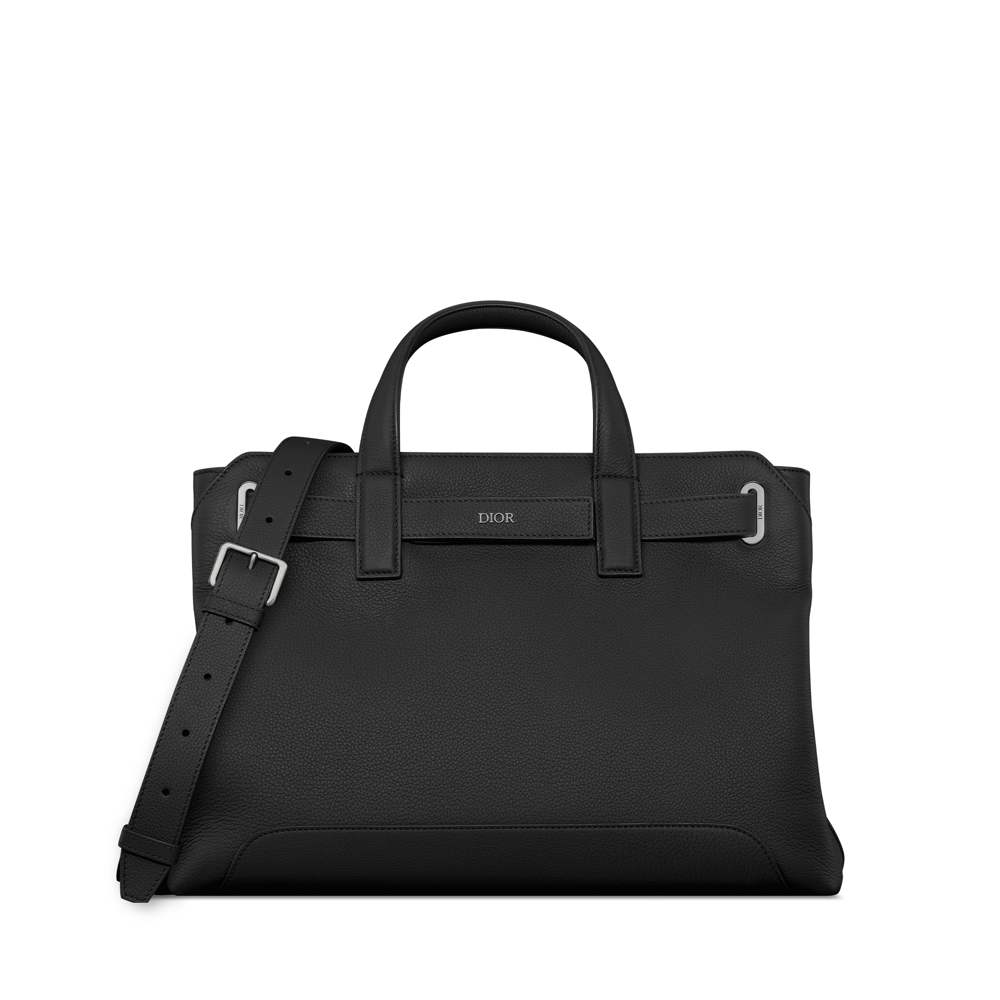 Kleine Dior Normandie-tote Zwart Dior Icons-kalfsleer E01