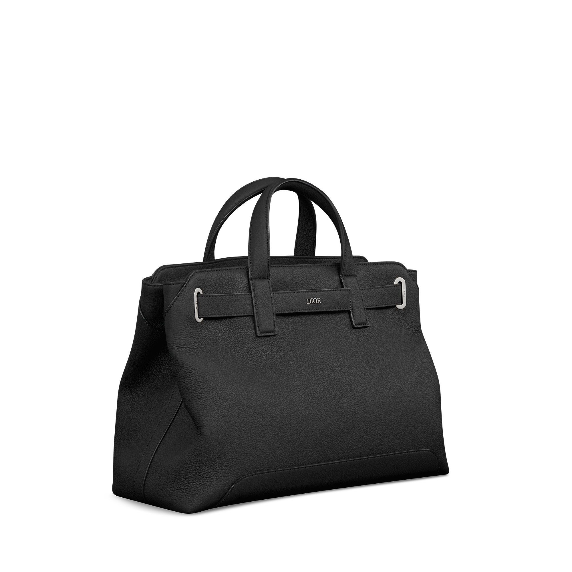 Kleine Dior Normandie-tote Zwart Dior Icons-kalfsleer E03