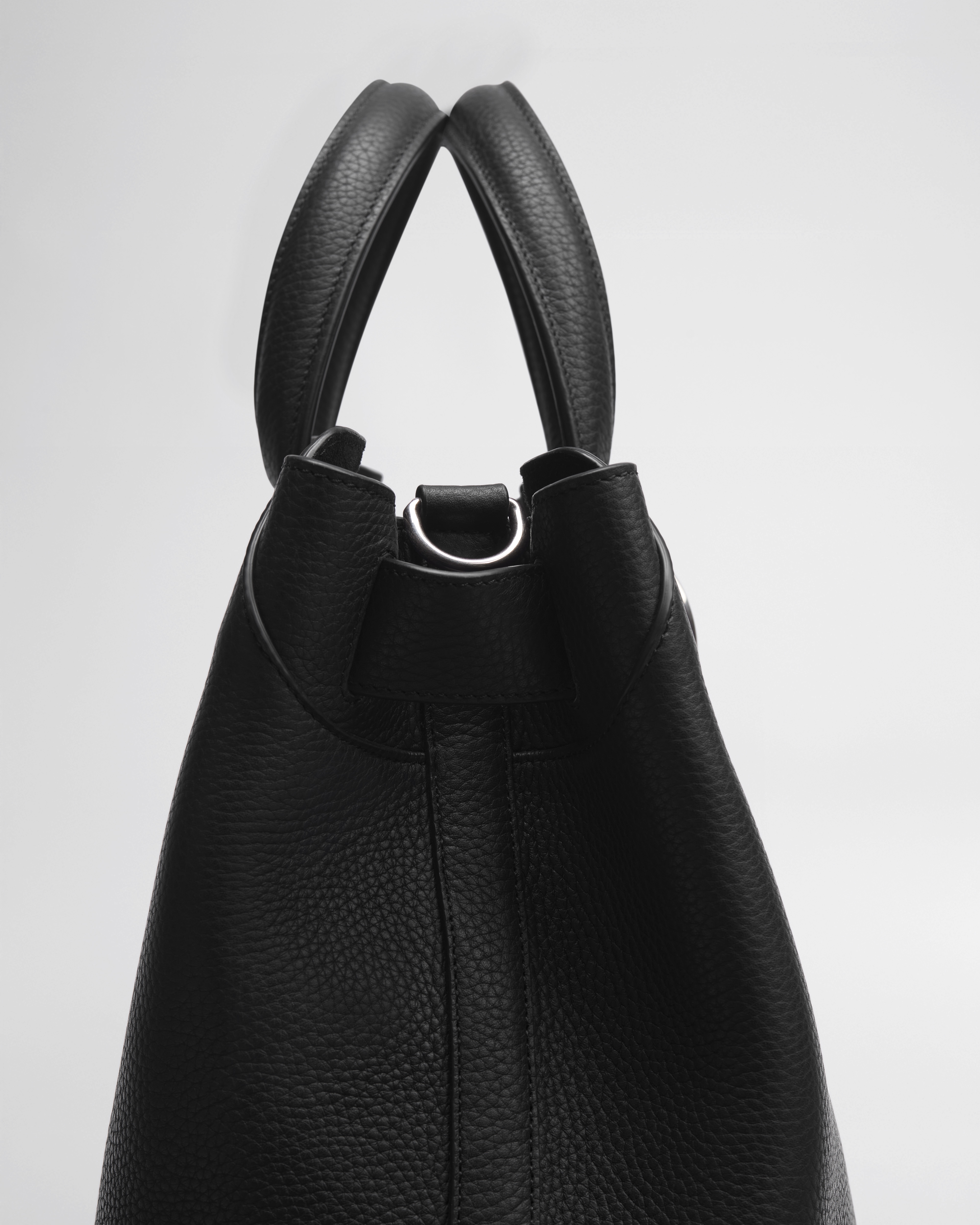 Small Dior Normandie Tote Bag Black Grained Calfskin E10