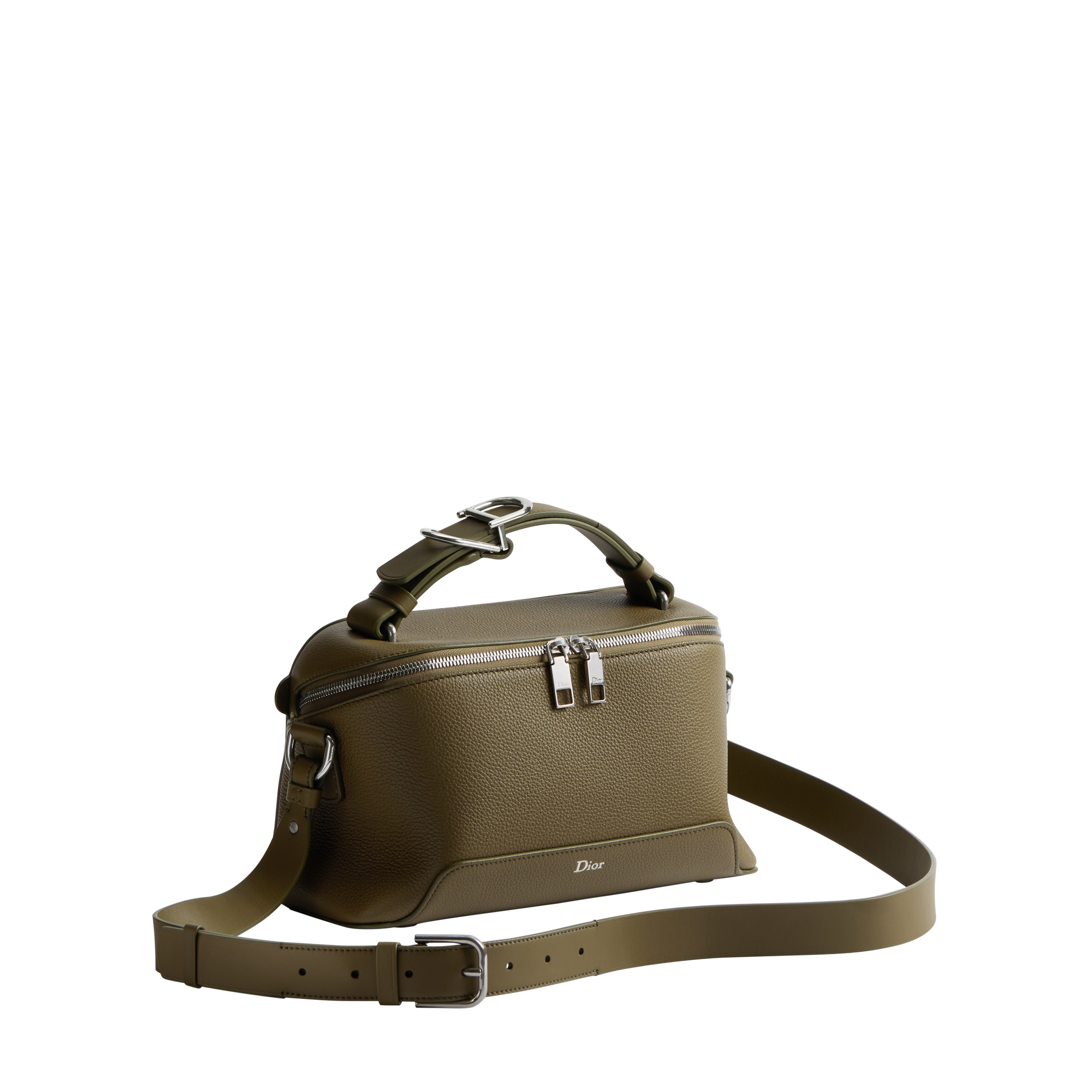 DIOR | Dior Archie ストラップ付き ジップバッグ グレインドカーフスキン