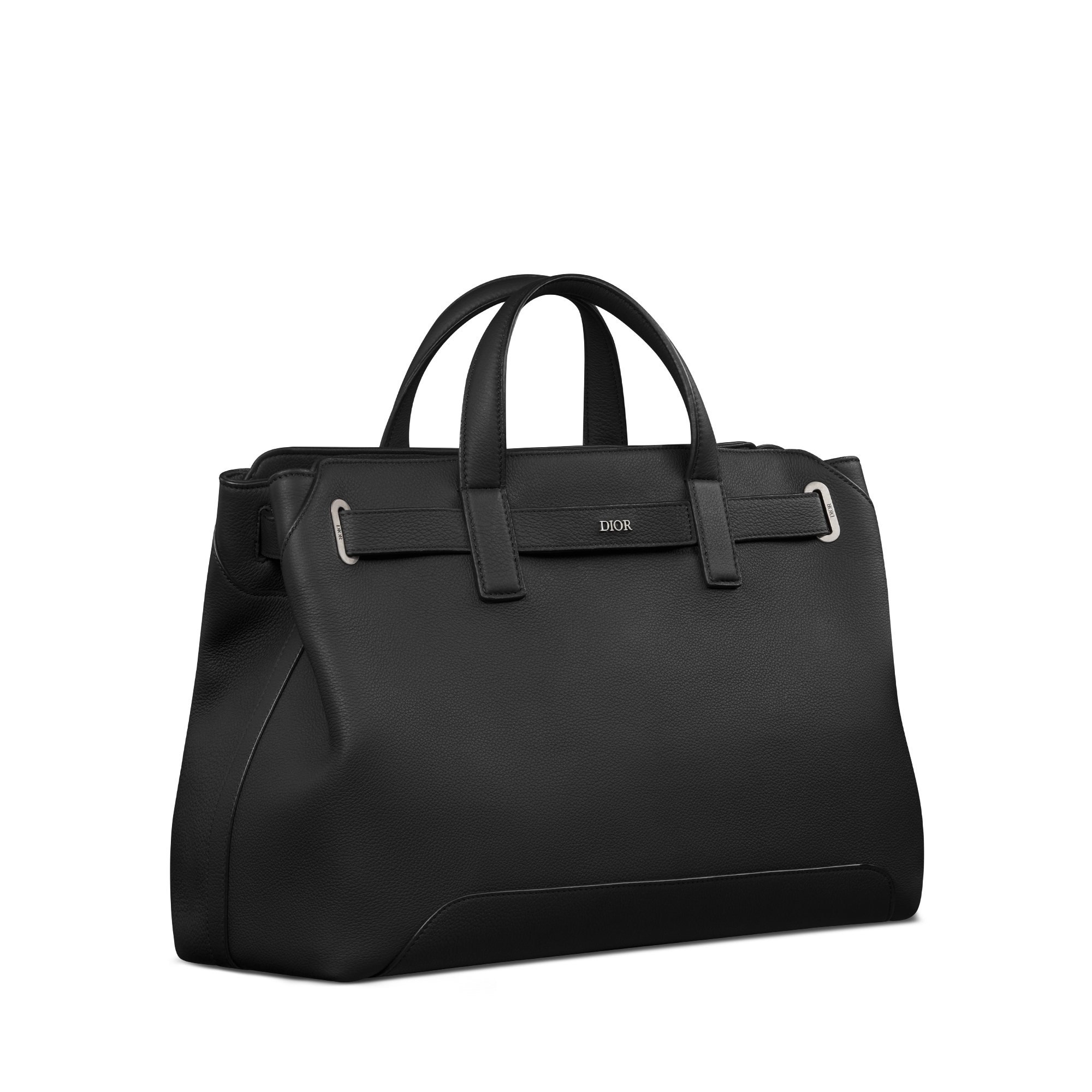 Medium Dior Normandie Tote Bag Black Dior Icons Calfskin E03