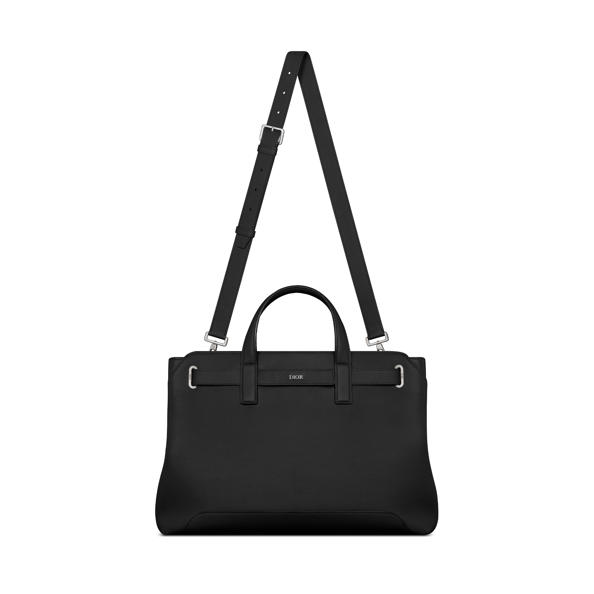 Middelgrote Dior Normandie-tote Zwart Dior Icons-kalfsleer E07