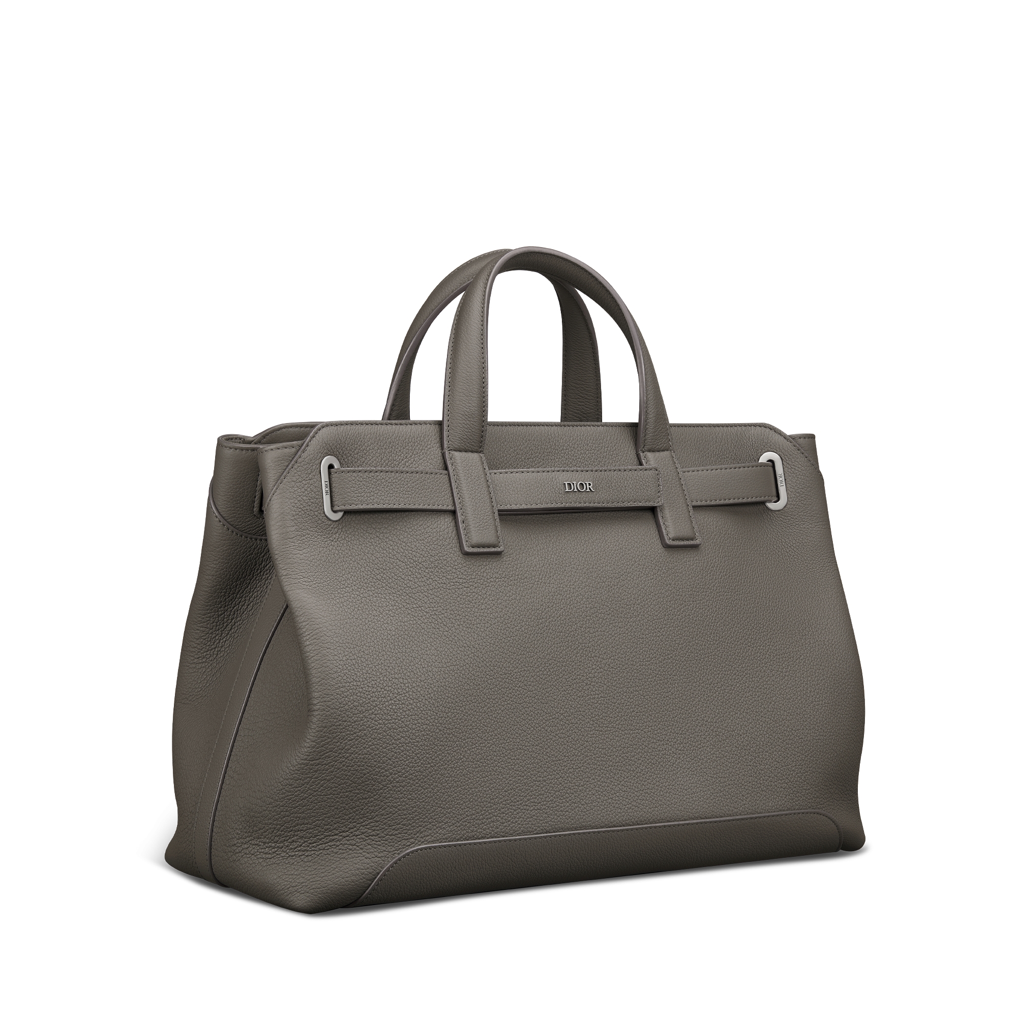 Medium Dior Normandie Tote Bag Gray Dior Icons Calfskin E03