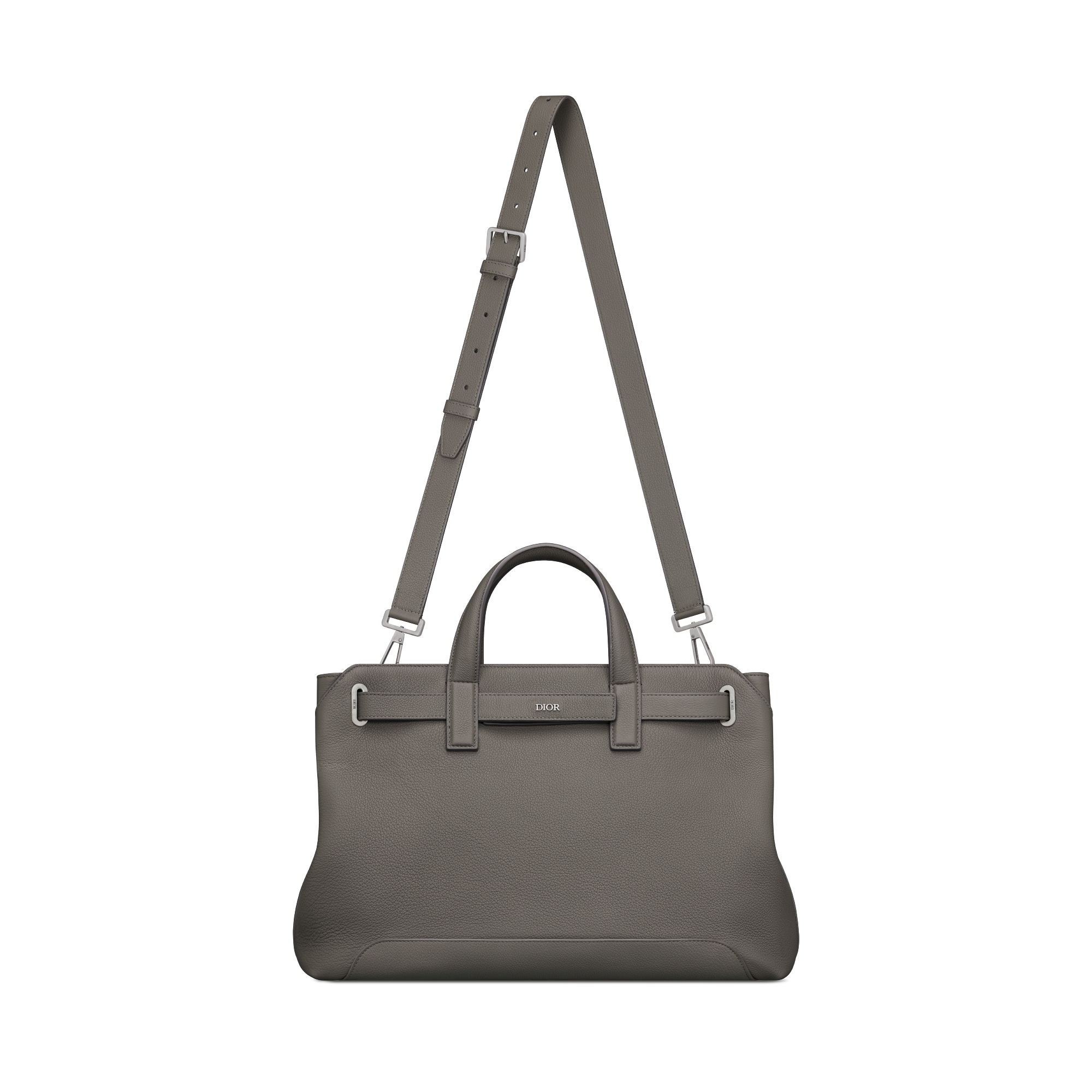 Medium Dior Normandie Tote Bag Gray Dior Icons Calfskin E07