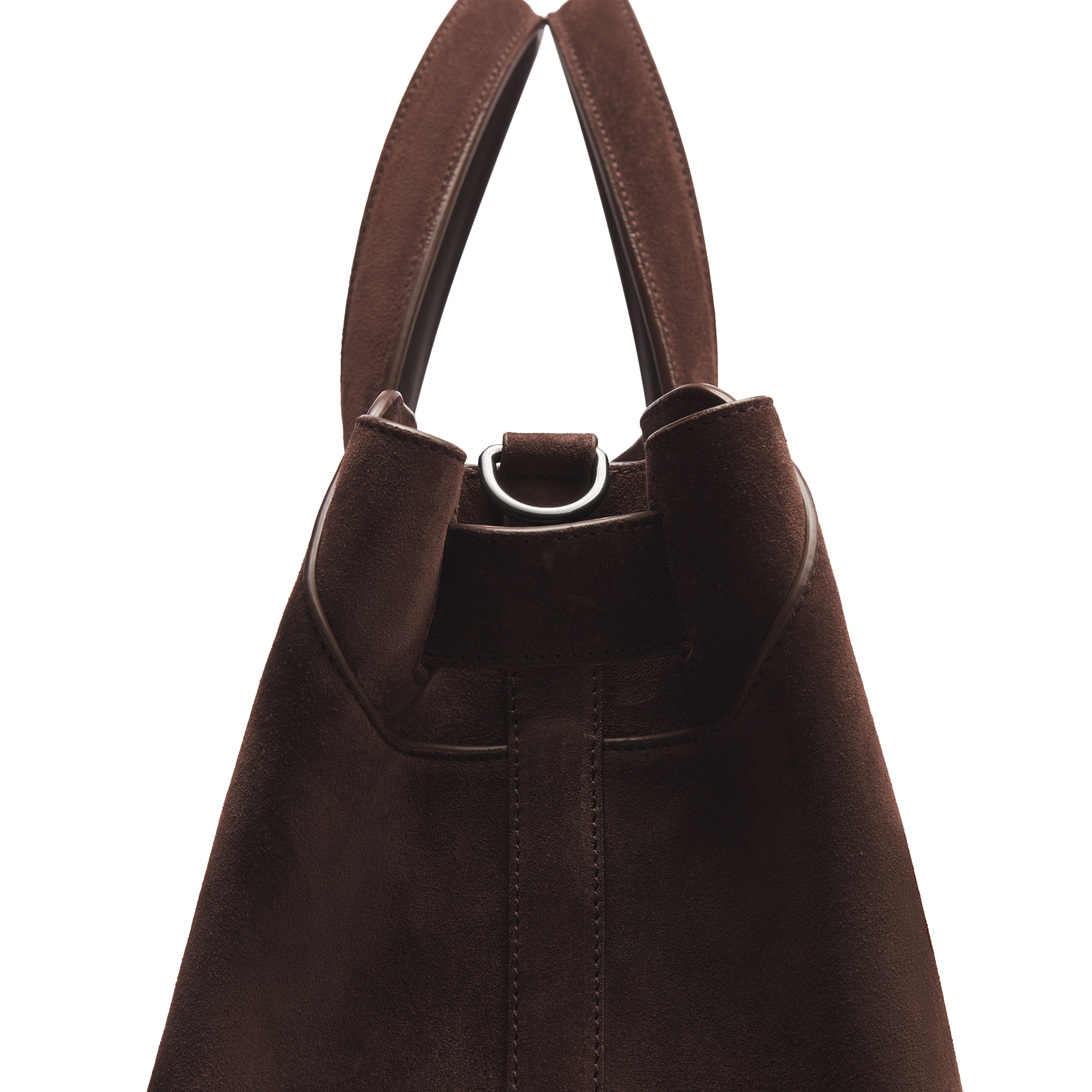 Medium Dior Normandie Tote Bag Deep Brown Suede E10
