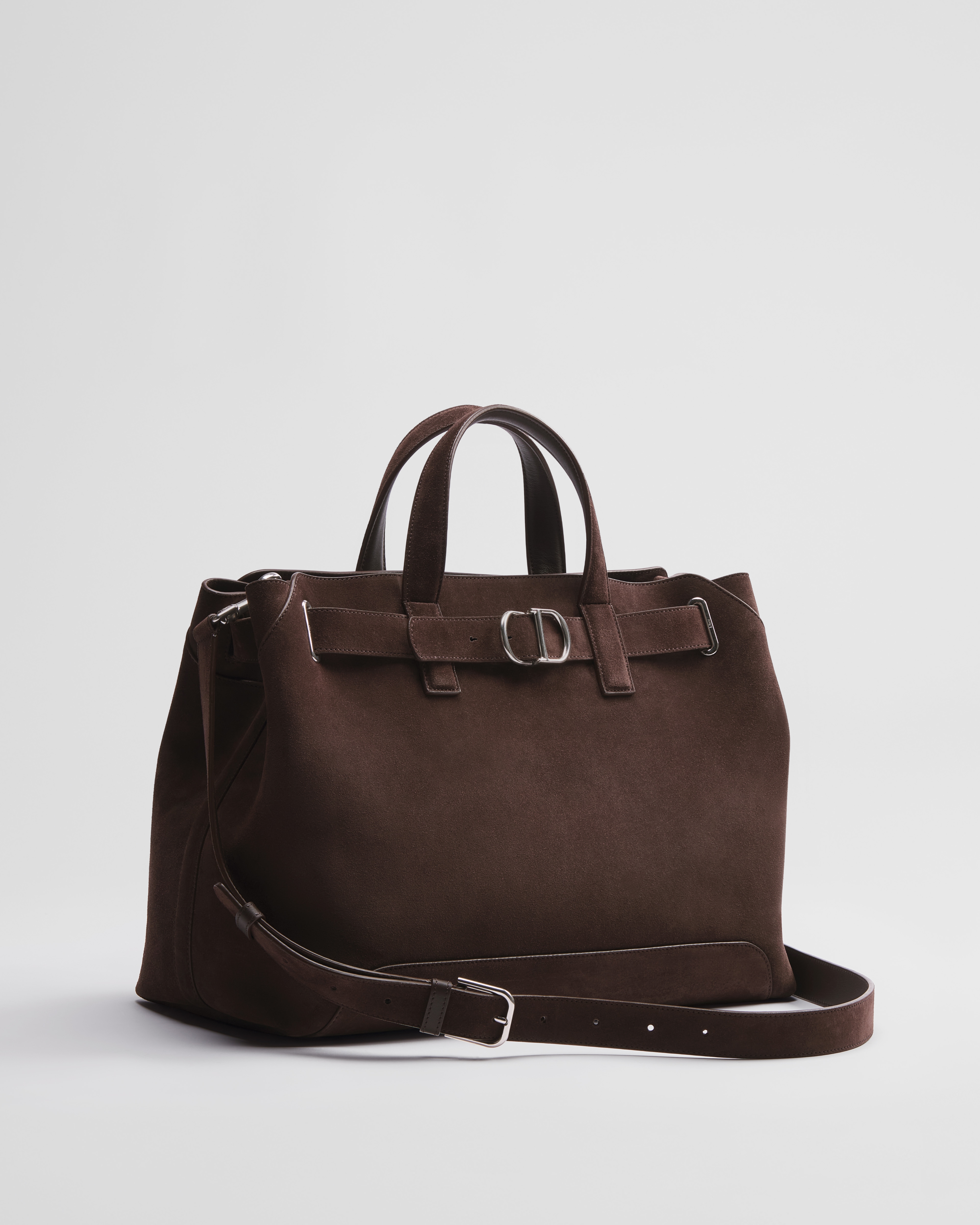 Cabas Dior Normandie Medium Suède marron foncé E03