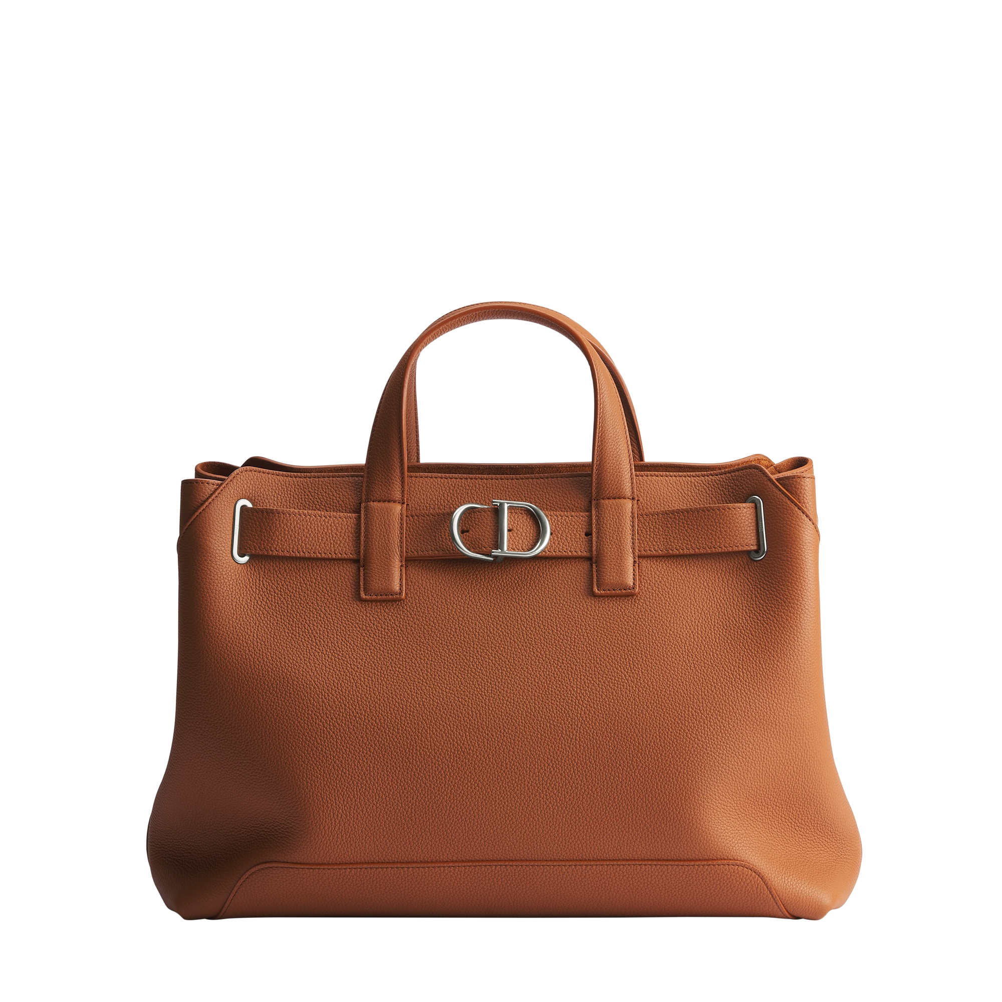 Medium Dior Normandie Tote Bag Tan Grained Calfskin E01