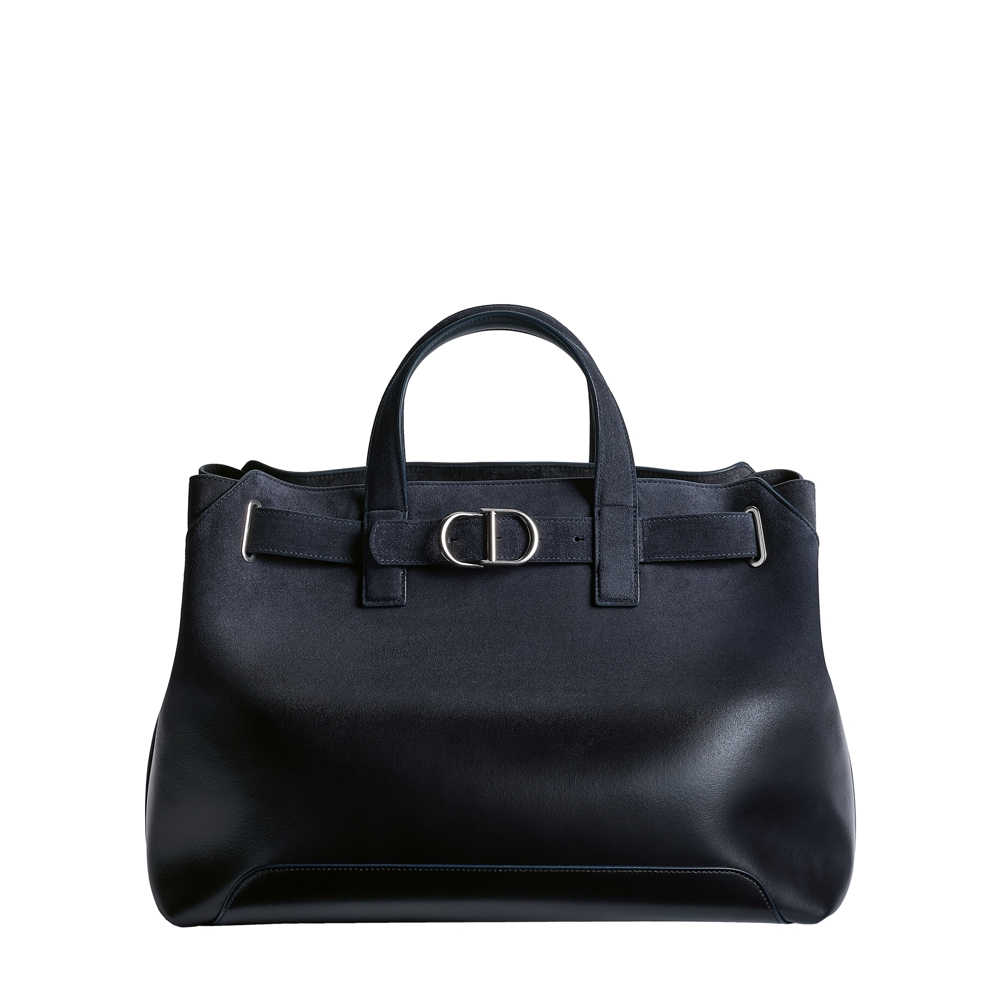  Navy Blue Patina-Finish Suede Calfskin with Gradient Effect