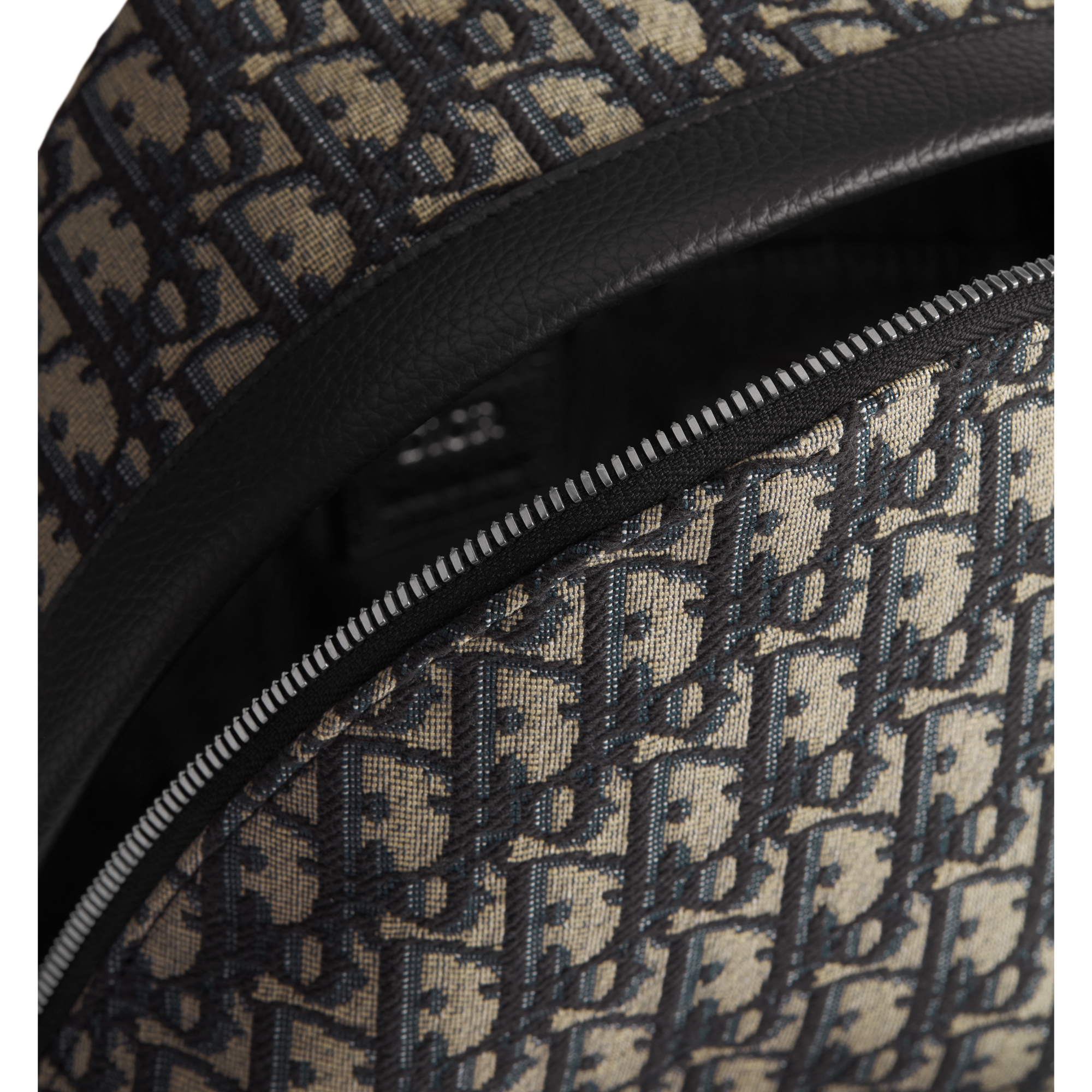 Kids' Dior Rider Backpack Beige and Black Dior Oblique Jacquard E06