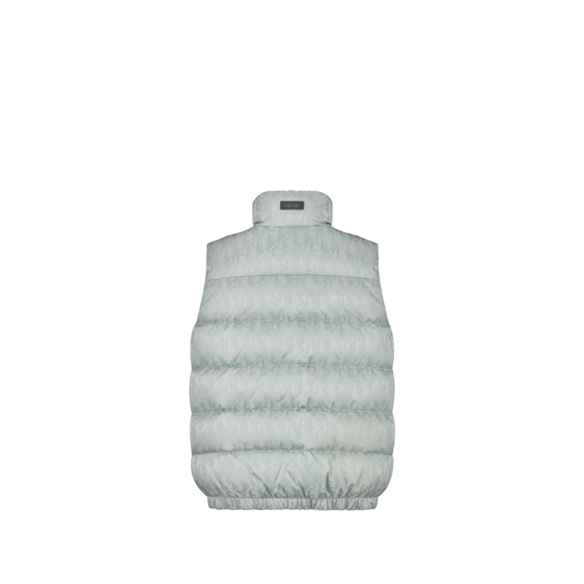 Kids' Down Vest Silver-Tone Dior Oblique Water-Repellent Technical Jacquard E08