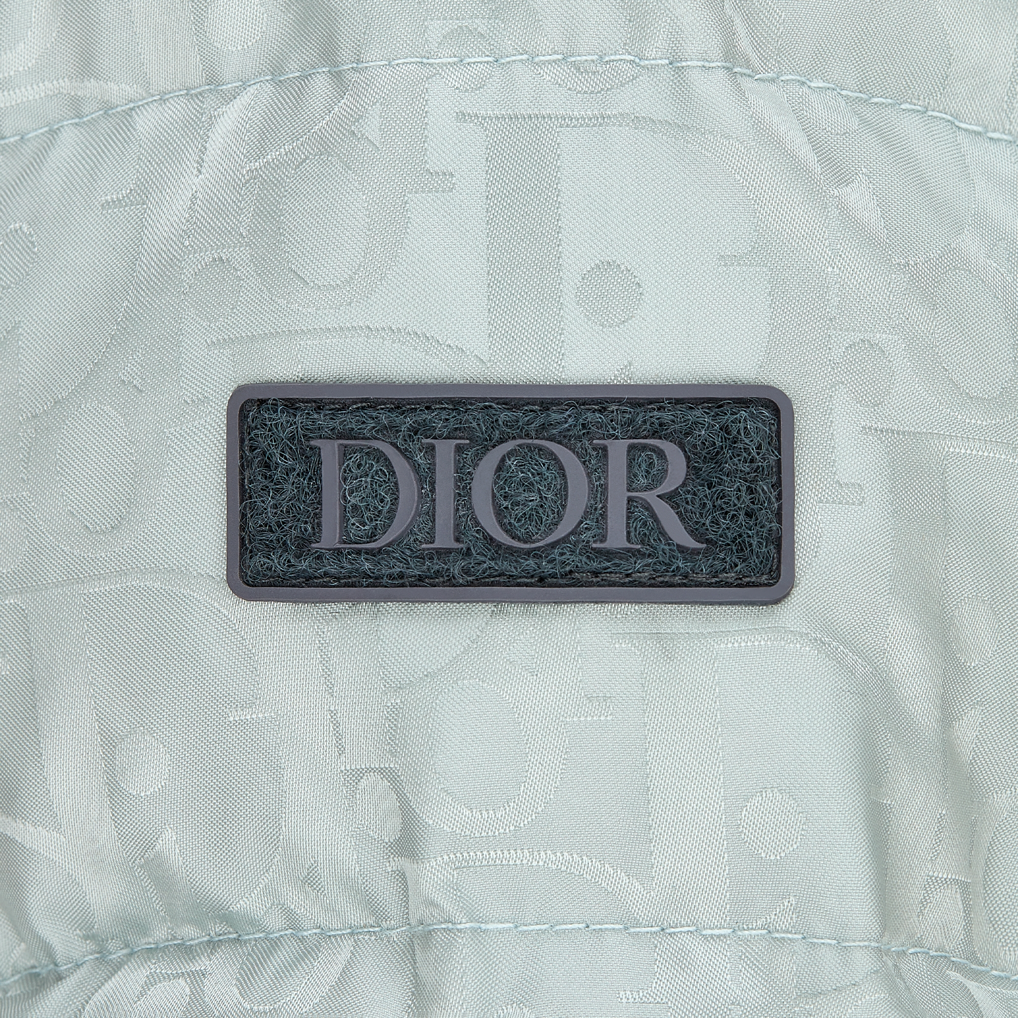Daunenjacke mit Kapuze für Babys Dior Oblique Funktionsjacquard in Silber E09