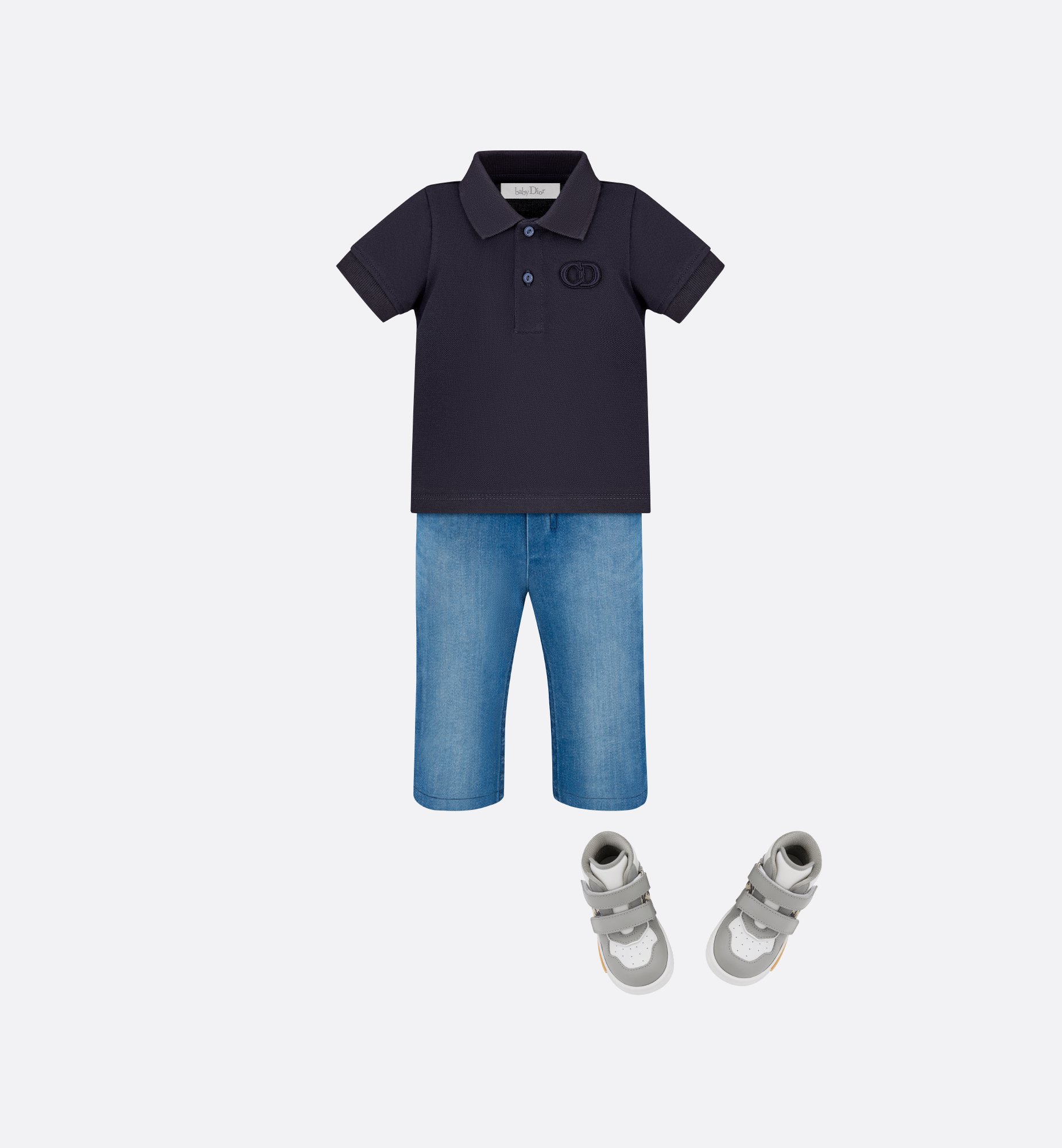 嬰兒「CD Icon」Polo 恤 aria_wornViewCropped