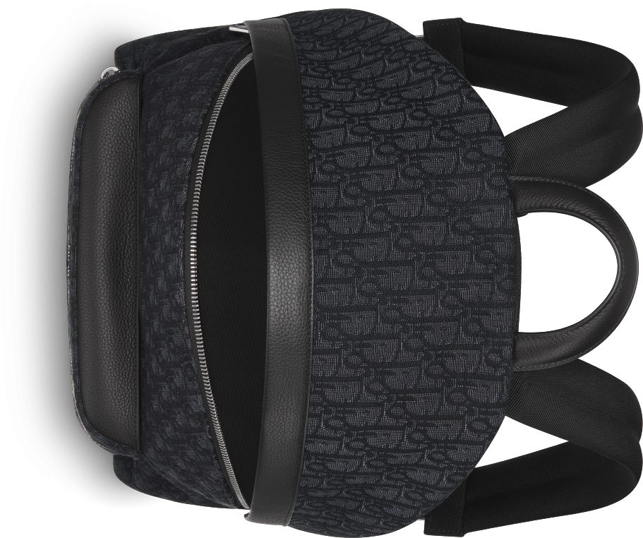 Rider Backpack Black Dior Oblique Jacquard | DIOR
