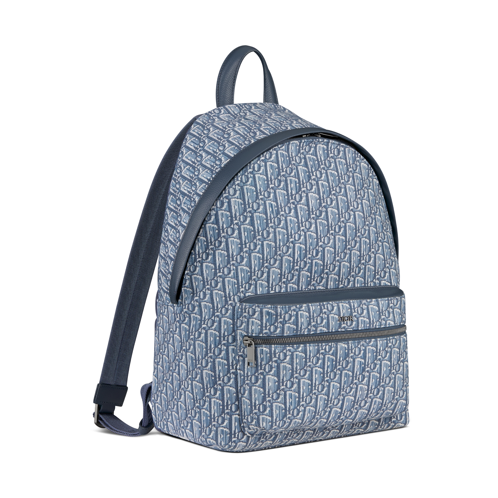 Rider Rucksack Dior Oblique Jacquard in Blau E03
