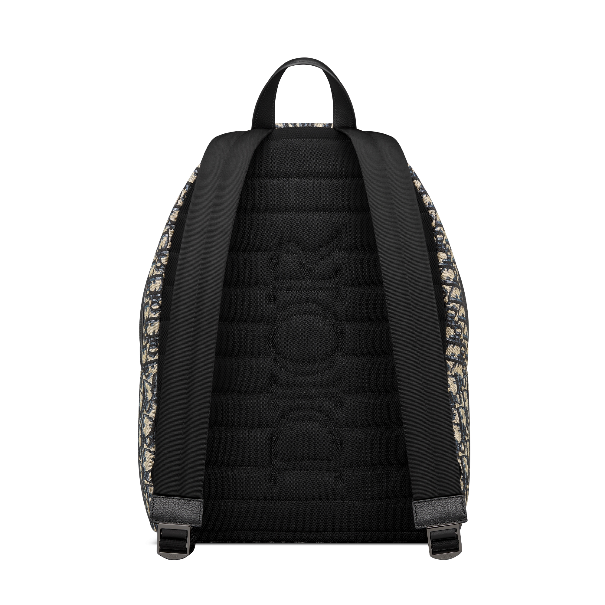 Rider Backpack Beige and Black Dior Oblique Jacquard E08