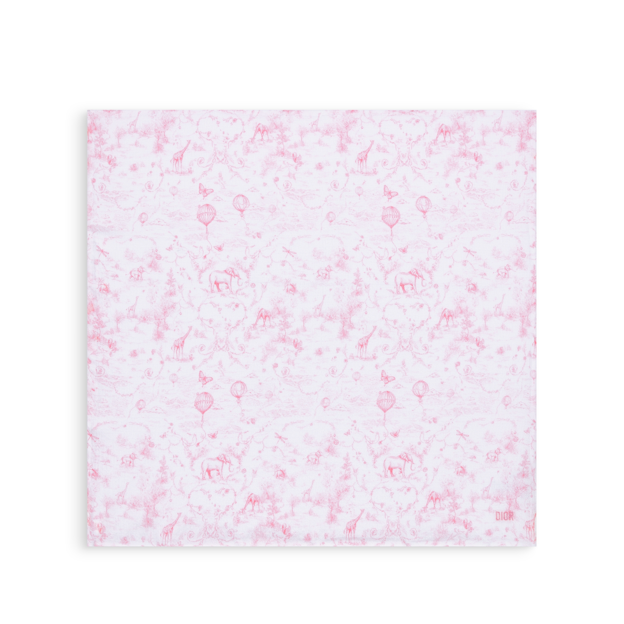 Newborn Gift Set White Cotton Muslin, Interlock and Velvet with Pale Pink Toile de Jouy Print E12