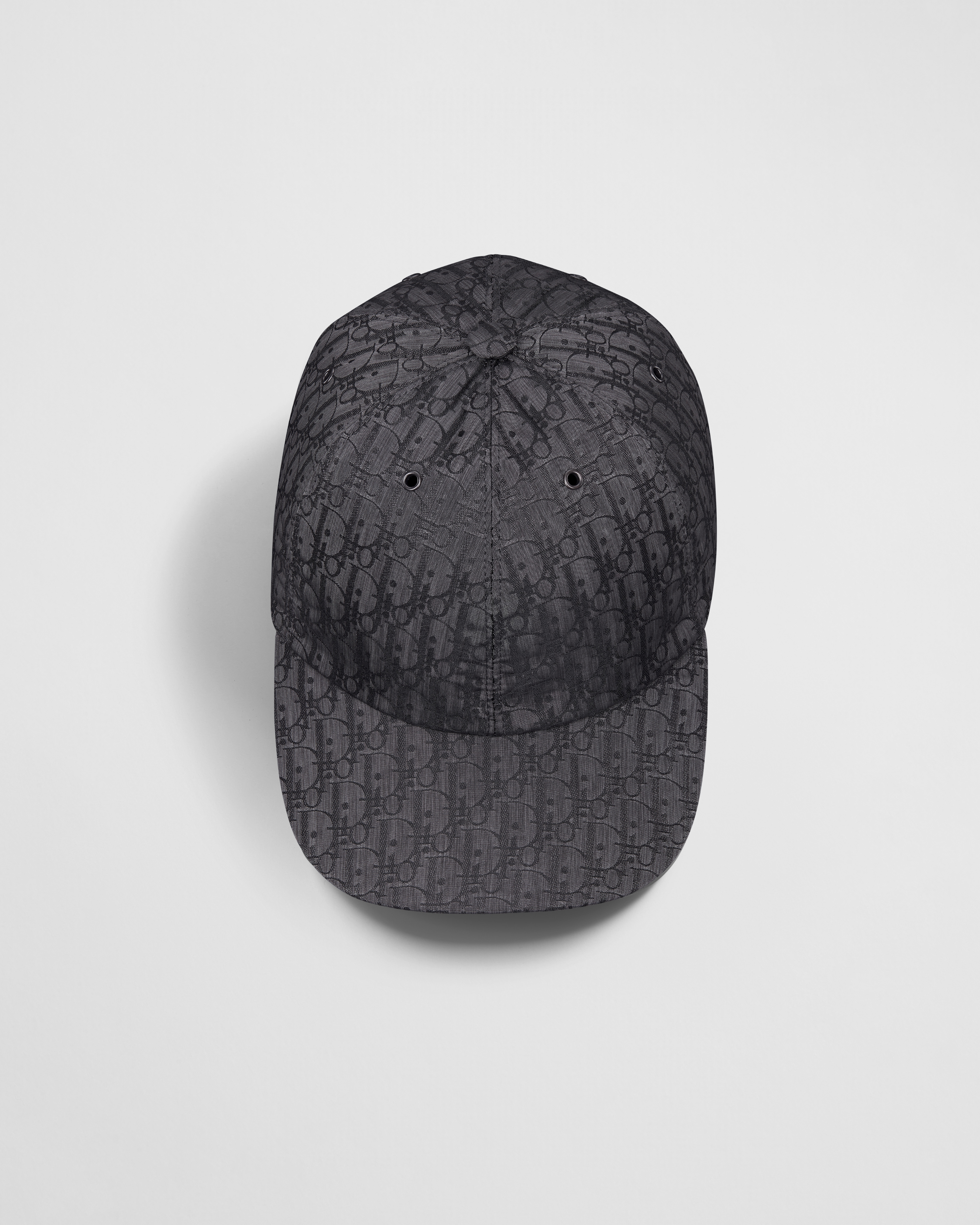 Kids' Cap Black Dior Oblique Technical Jacquard E06