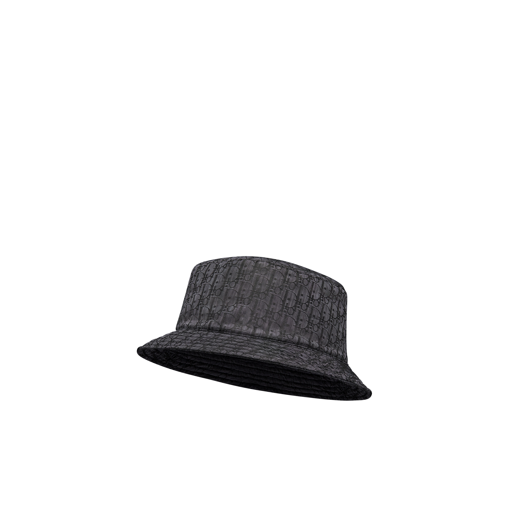 Kids' Bucket Hat Black Dior Oblique Technical Jacquard E03