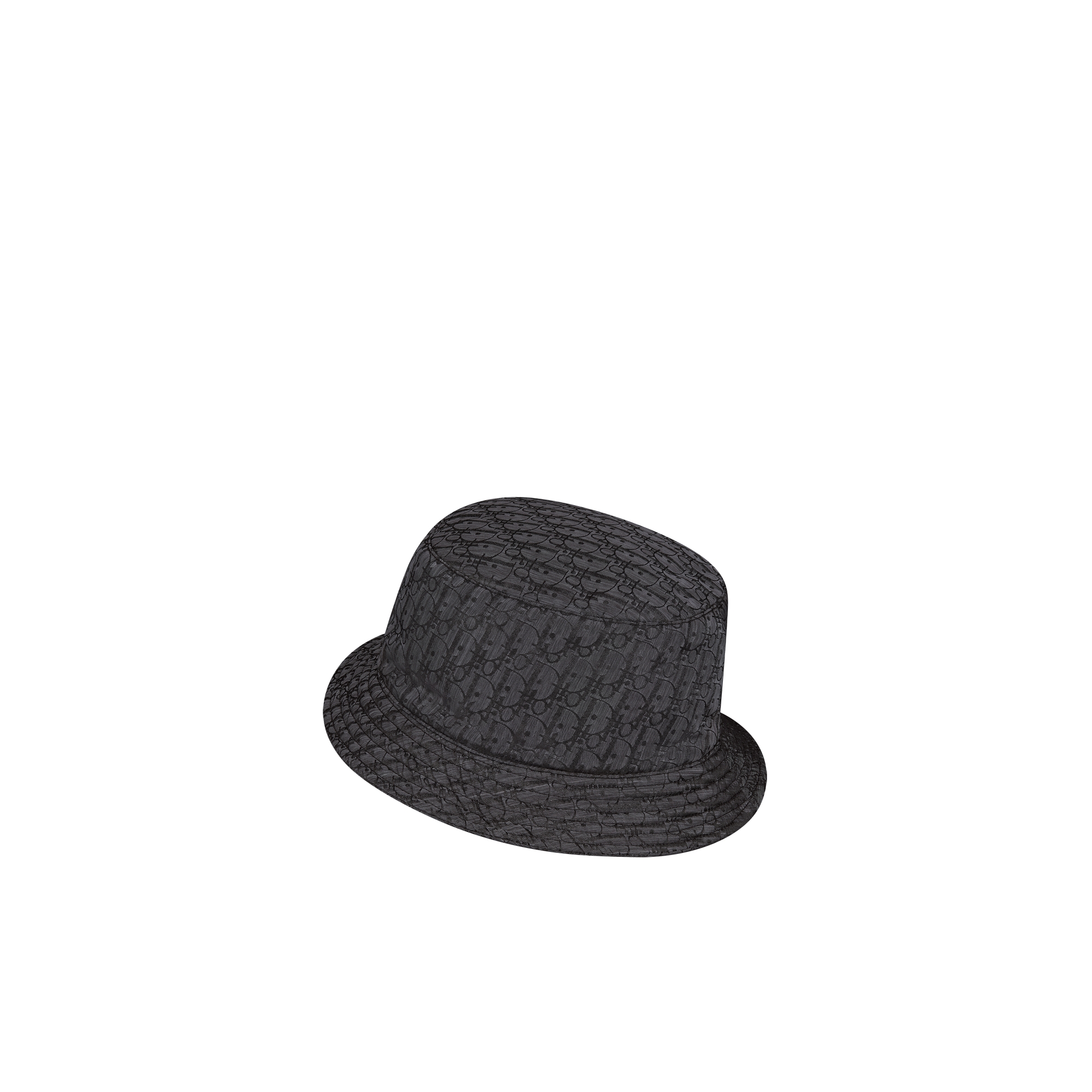 Kids' Bucket Hat Black Dior Oblique Technical Jacquard E05
