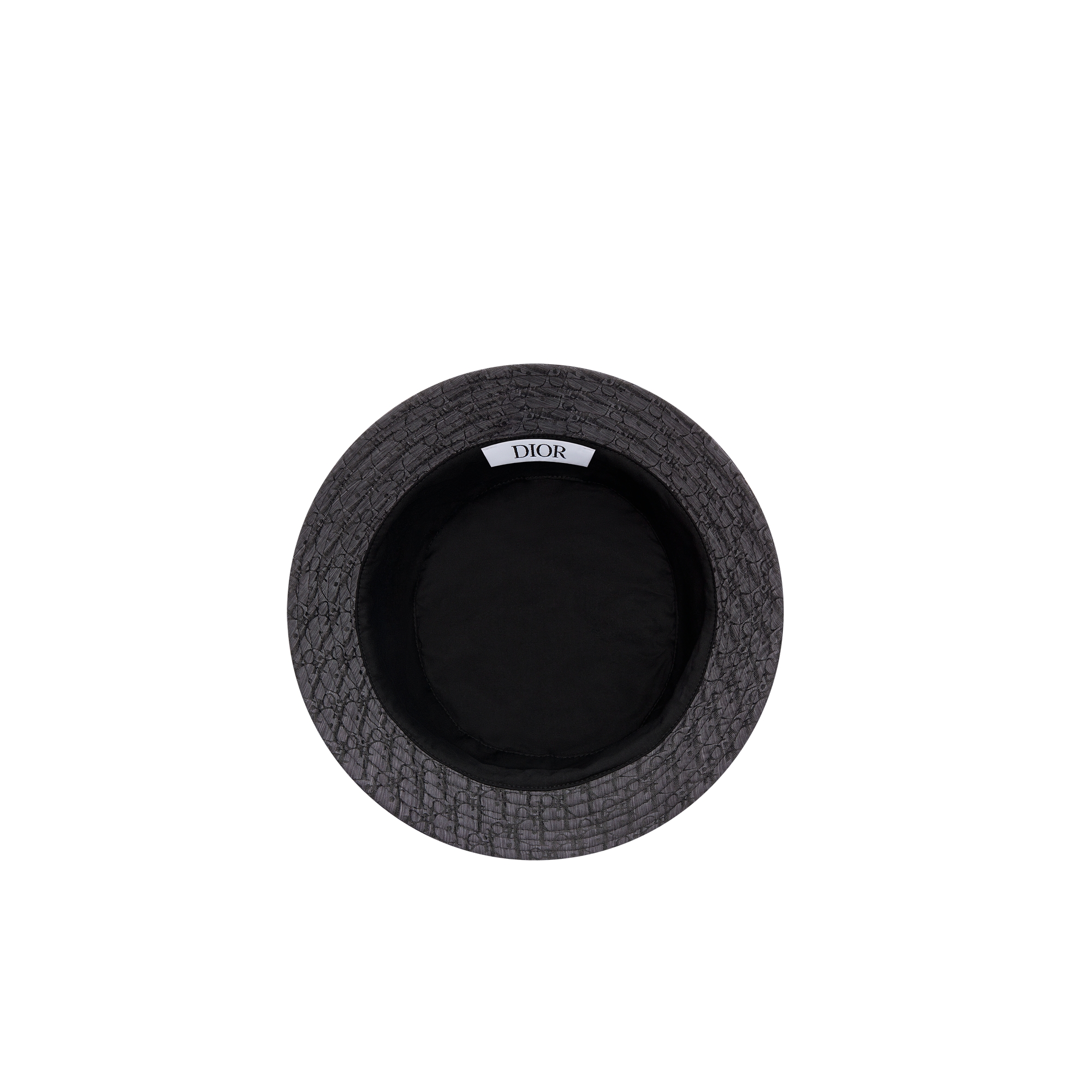 Kids' Bucket Hat Black Dior Oblique Technical Jacquard E08