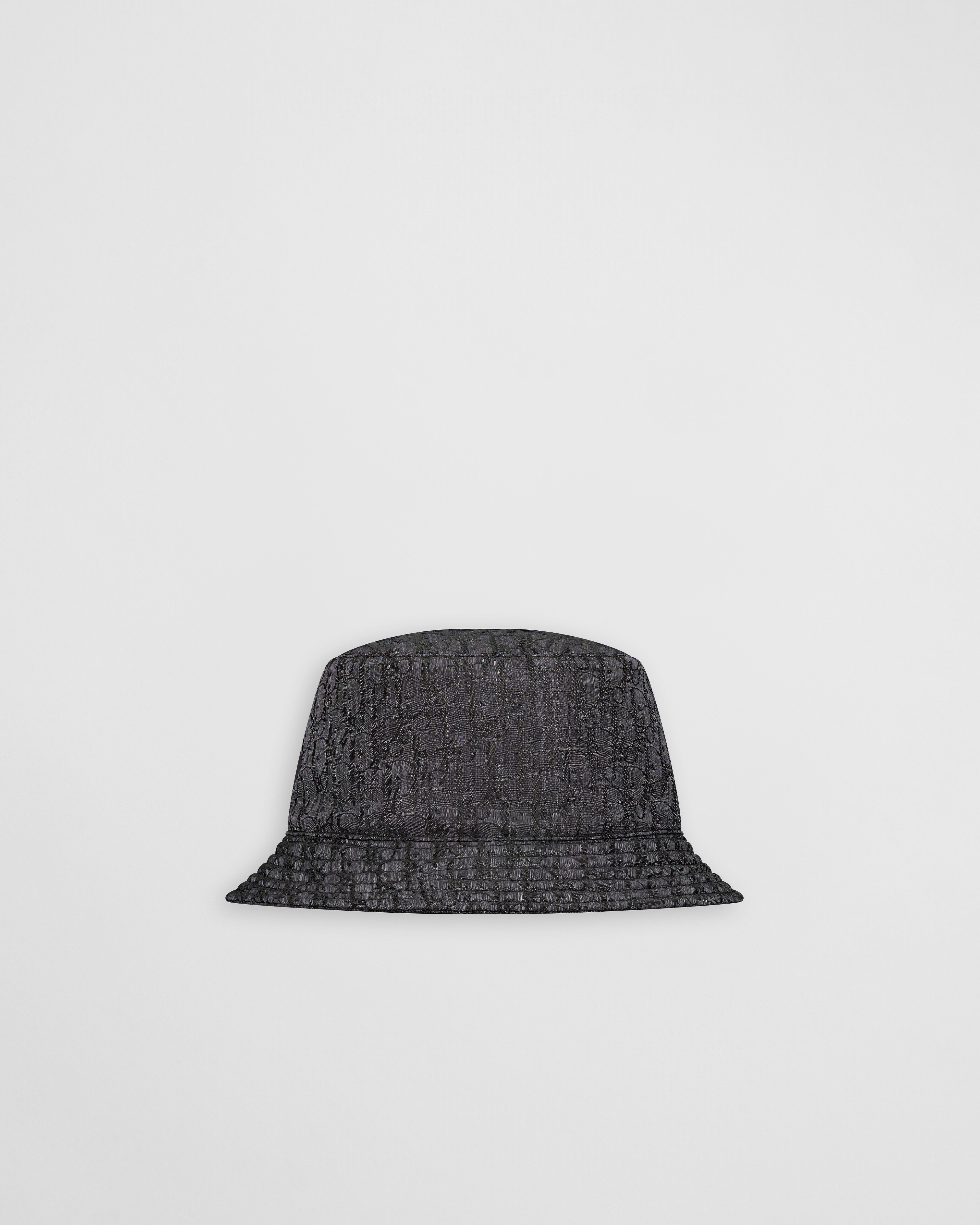 Kids' Bucket Hat Black Dior Oblique Technical Jacquard E01