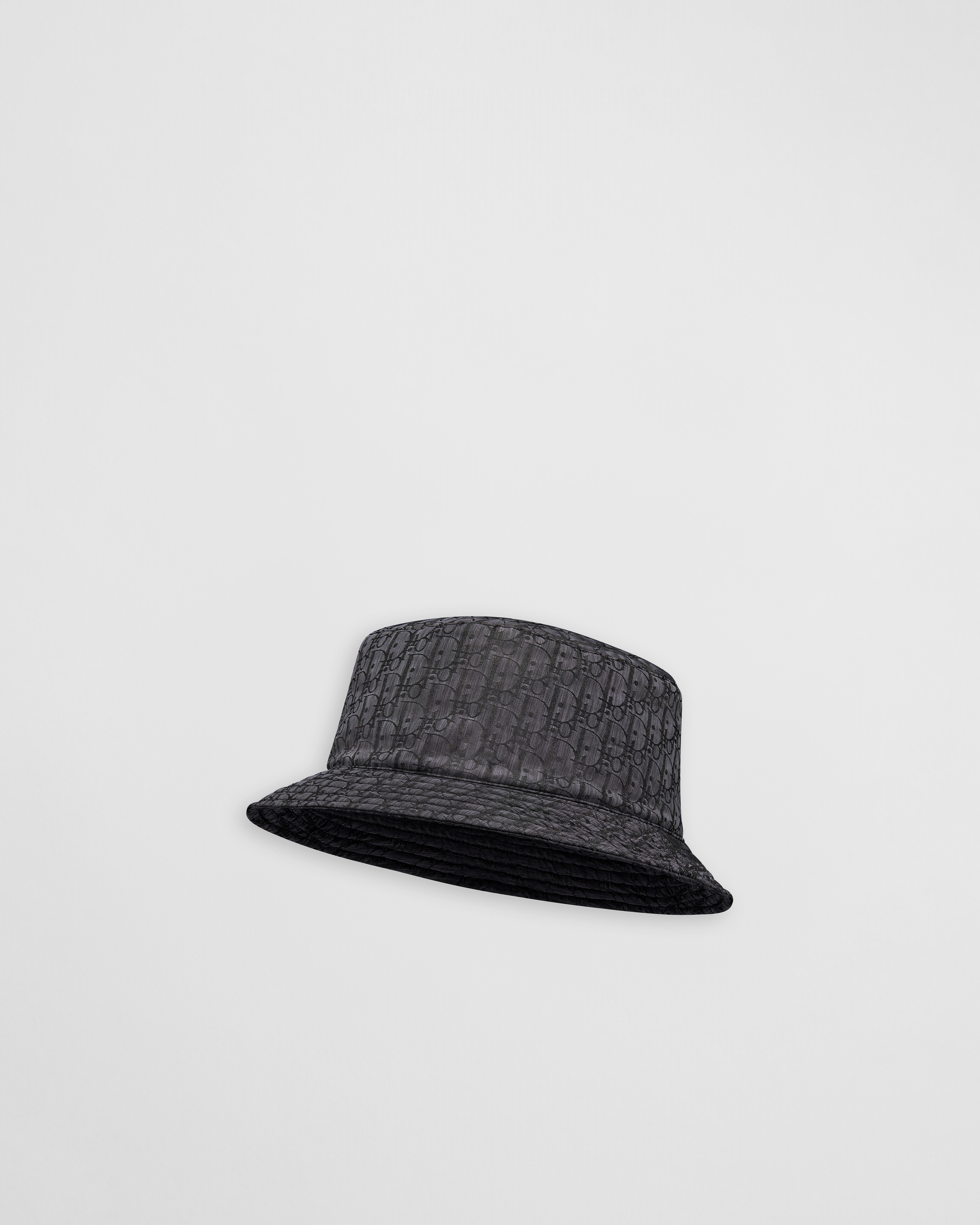 Kids' Bucket Hat Black Dior Oblique Technical Jacquard E03