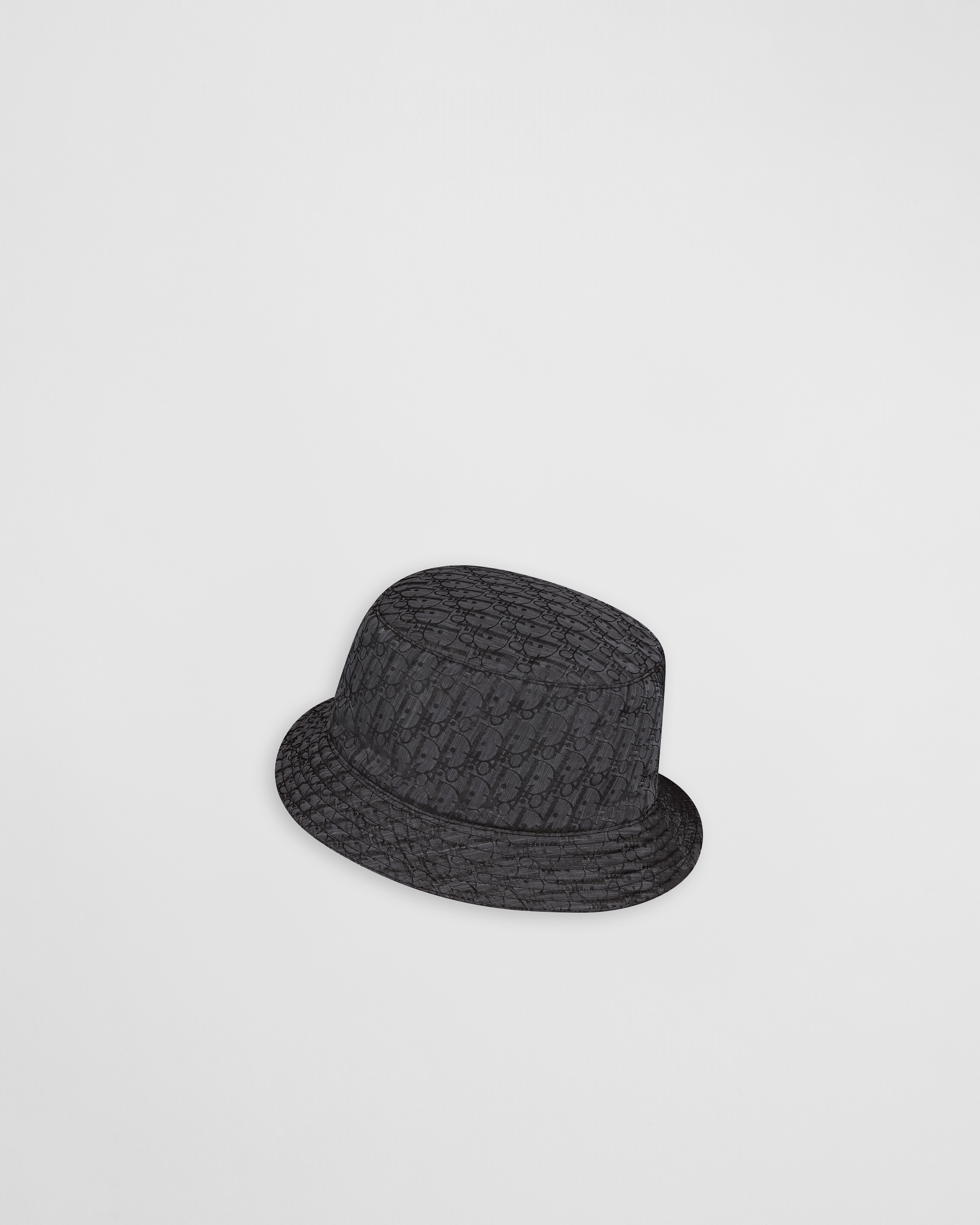 Kids' Bucket Hat Black Dior Oblique Technical Jacquard E05