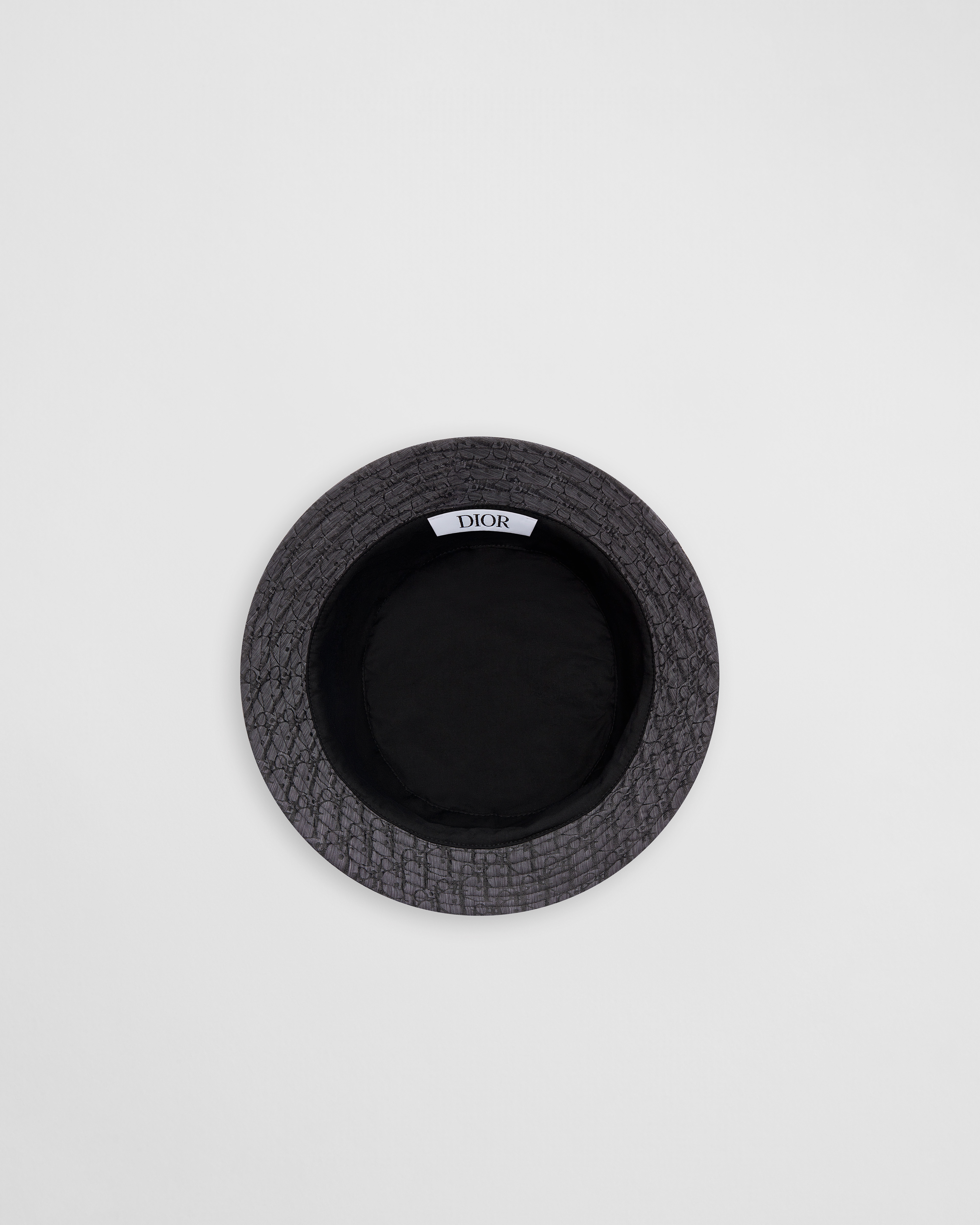 Kids' Bucket Hat Black Dior Oblique Technical Jacquard E08