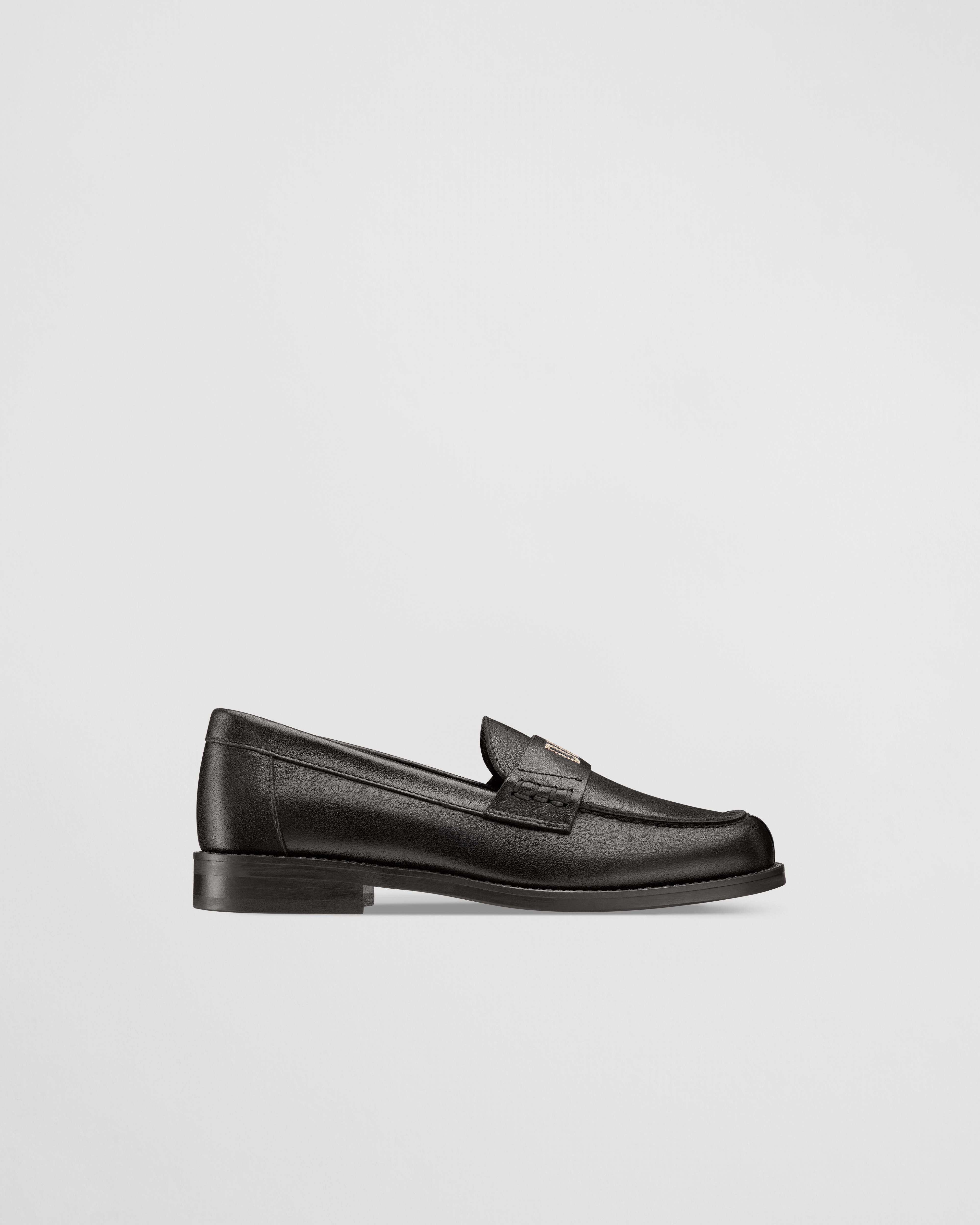 Loafer für Kinder Kalbsleder in Schwarz E02
