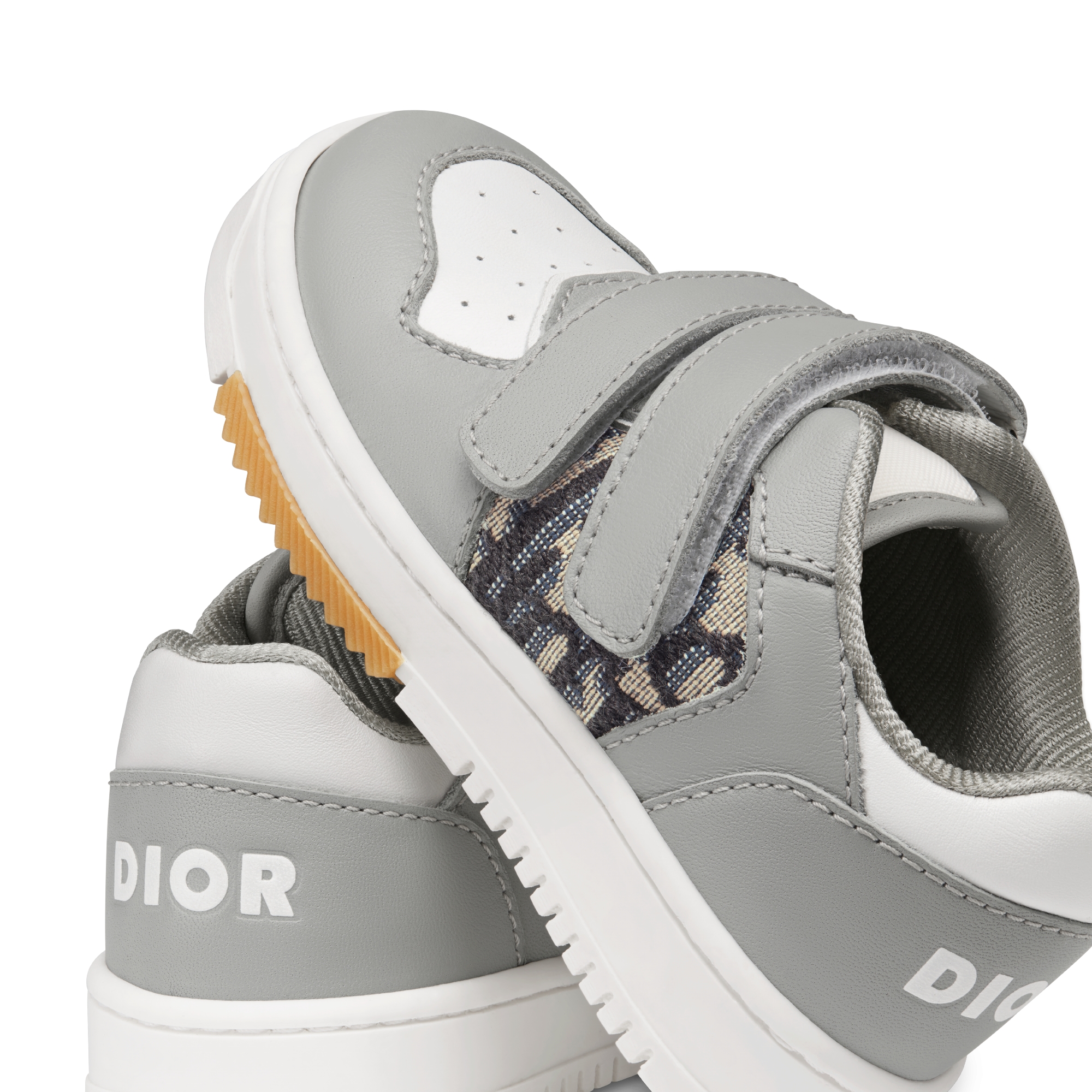 ベビー B27 アップタウン ロートップスニーカー スムースカーフスキン & ディオール オブリーク ジャカード E09