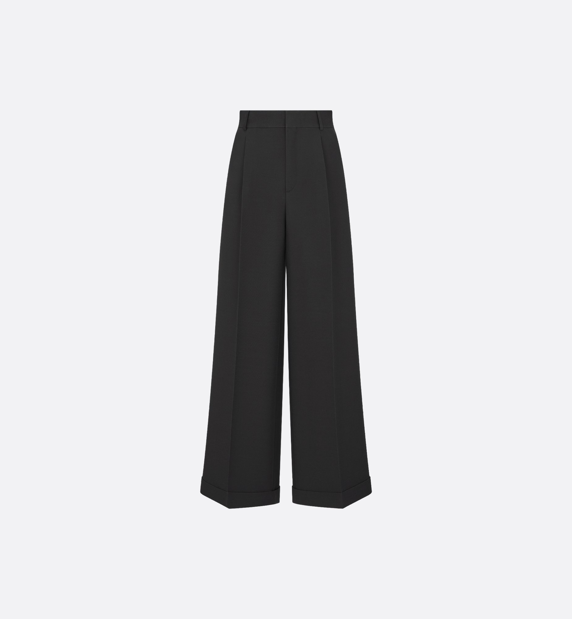 Cropped Pants Black Wool and Silk | DIOR Cropped Pants Black Wool and Silk | DIOR