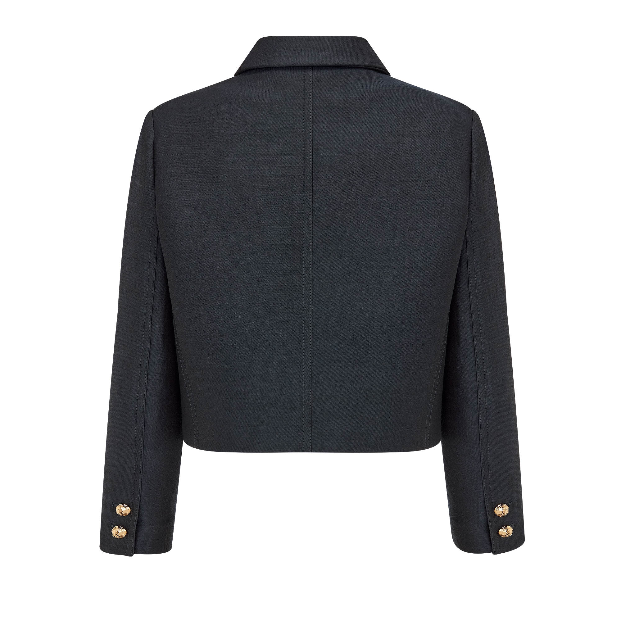 クロップド ジャケット ウール & シルク E08