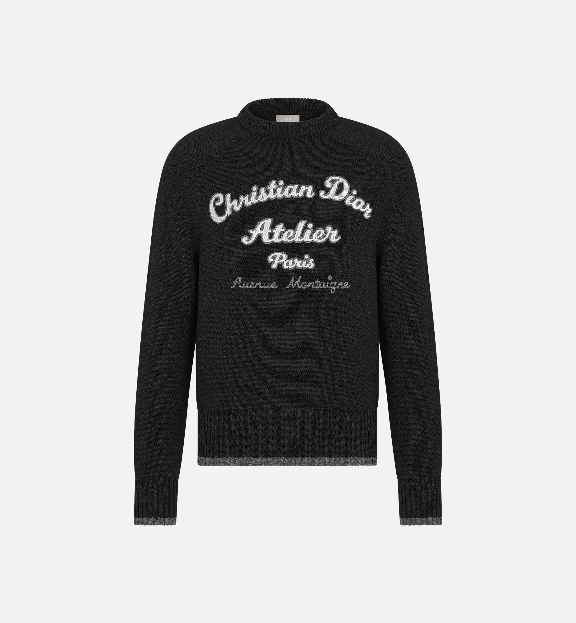 Christian Dior Atelier Sweater Black Wool Jersey | DIOR Christian Dior Atelier Sweater Black Wool Jersey | DIOR