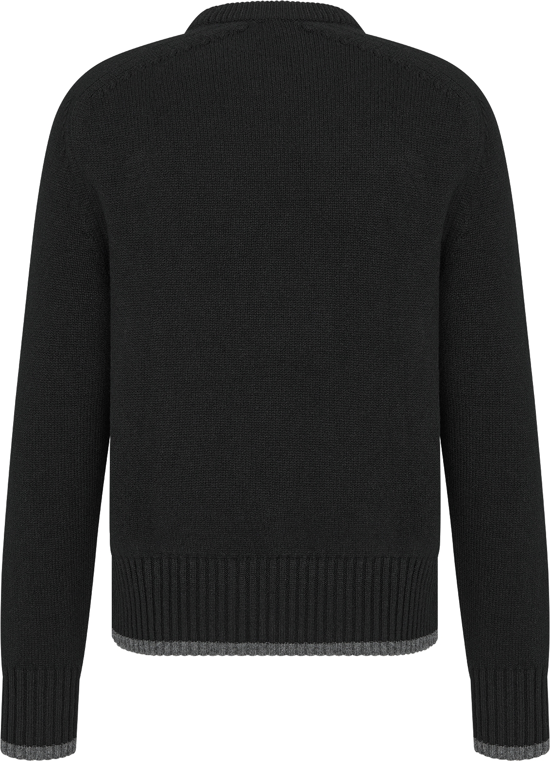 DIOR Christian Dior Atelier Sweater Black Wool Jersey Size XXL Men