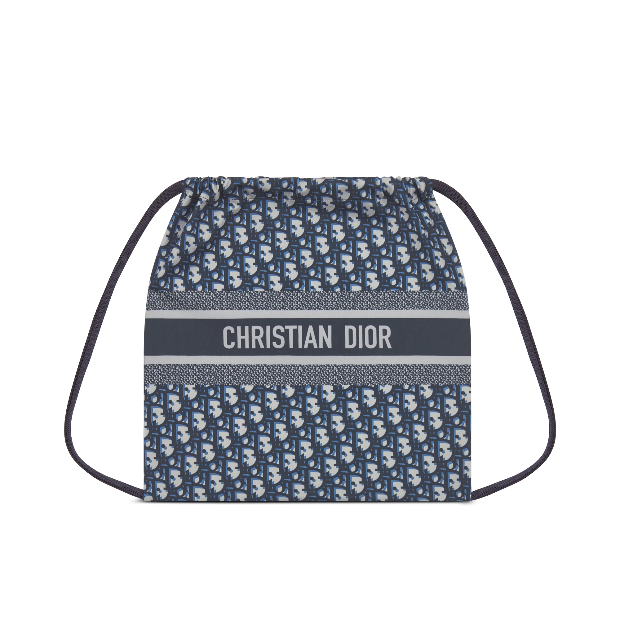 DiorAlps Sports Bra Blue Dior Oblique Technical Jersey E02