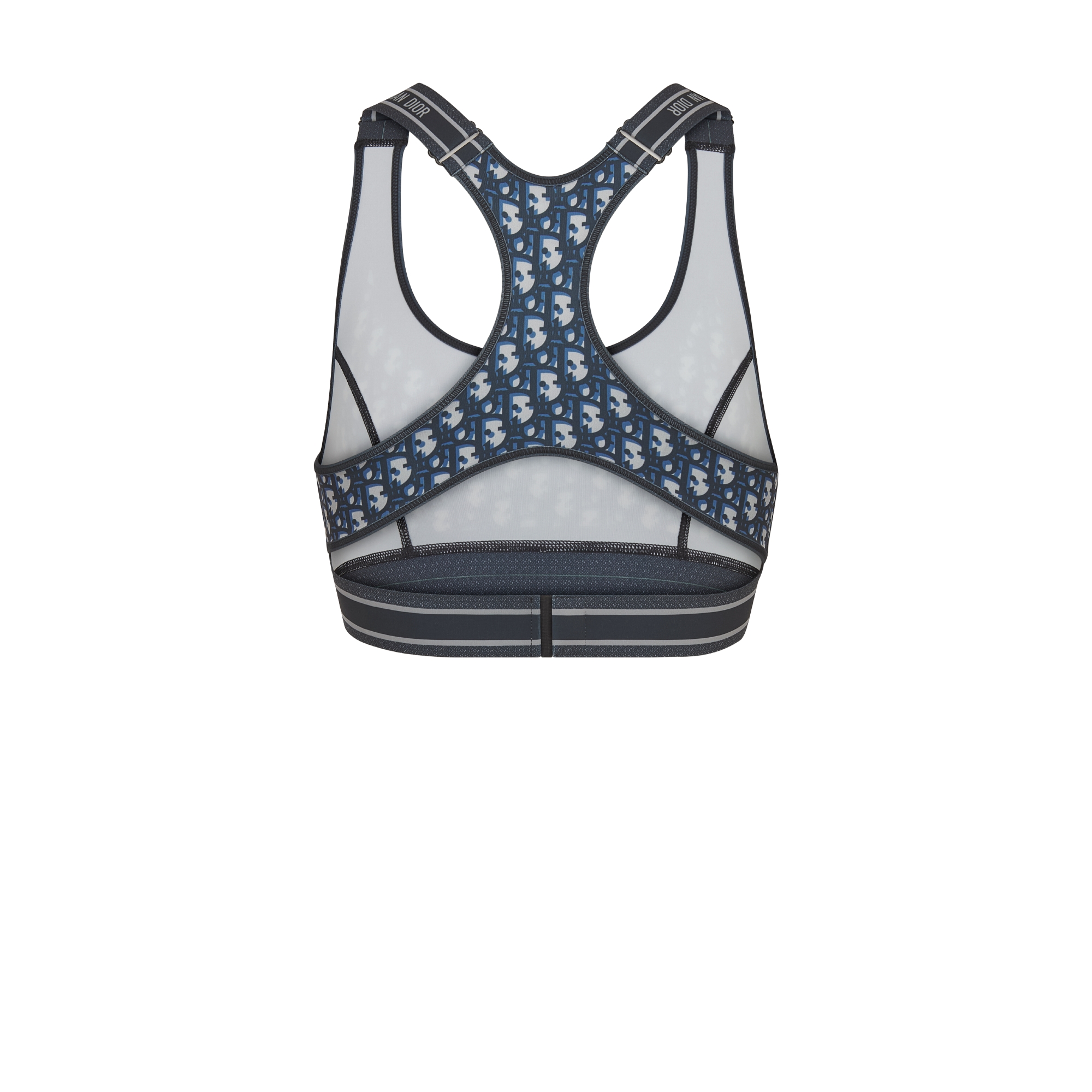 DiorAlps Sports Bra Blue Dior Oblique Technical Jersey E08