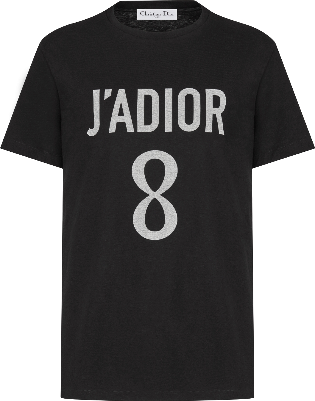 DIOR J Adior 8 T Shirt Black Cotton And Linen Jersey Size XS Women