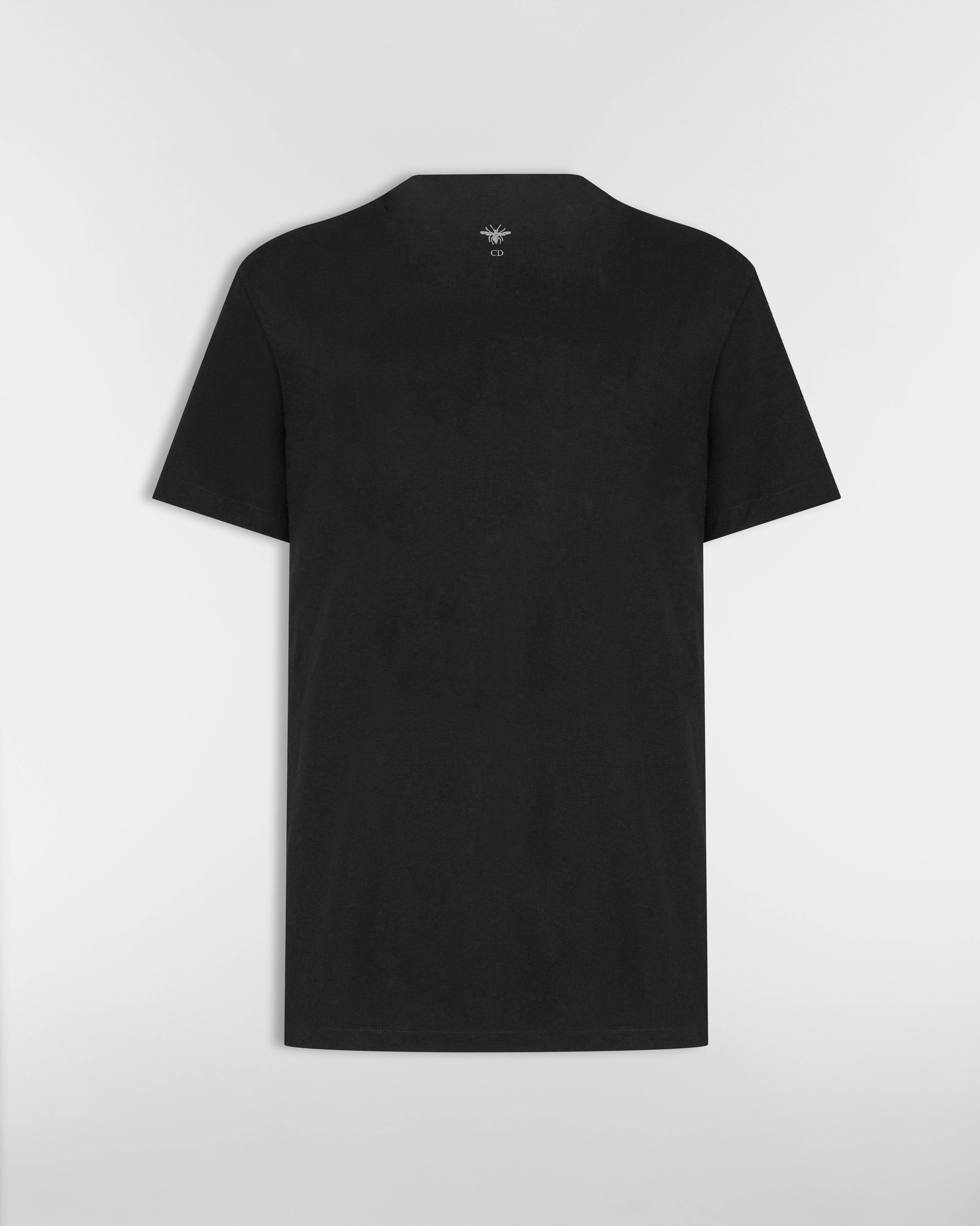 J'Adior 8 T-Shirt Black Cotton and Linen Jersey E08
