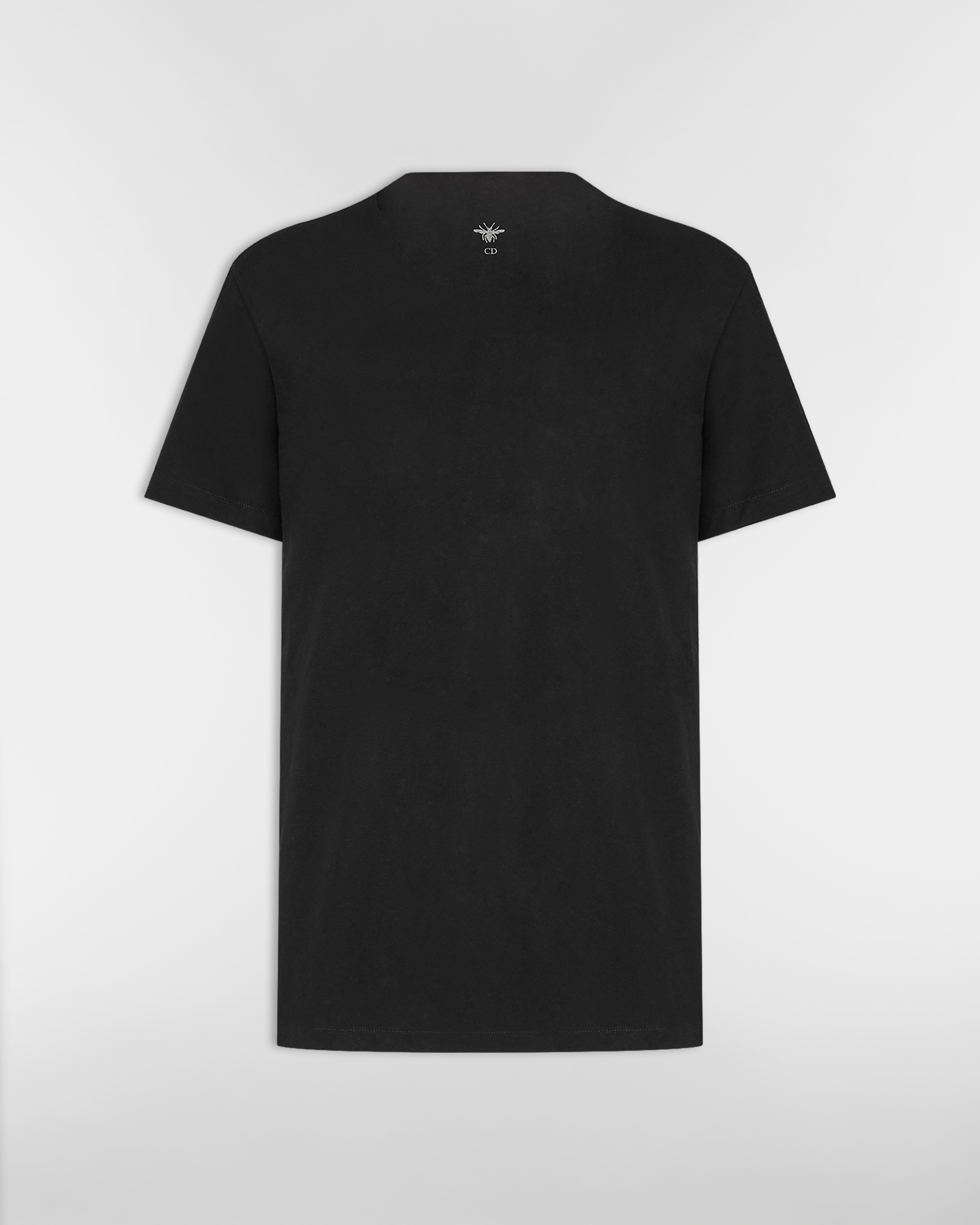 Camiseta J'Adior 8 Jérsei de algodão e linho pretos E08