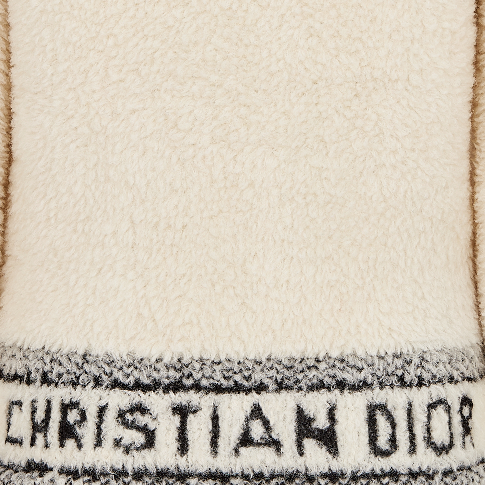 Caro Jacket Ecru Wool-Blend Fleece Knit E09