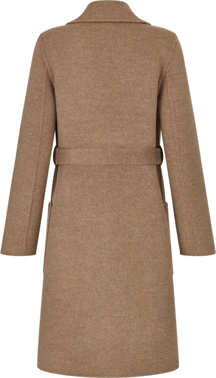Coat with Belt Brown Double Sided Virgin Wool with Dior Oblique Interior DIOR