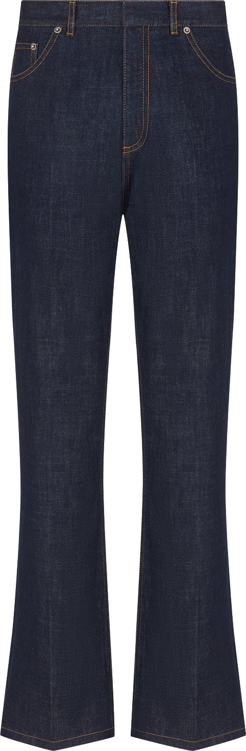 Dior 8 Flared Jeans D08 Deep Blue Cotton Denim DIOR