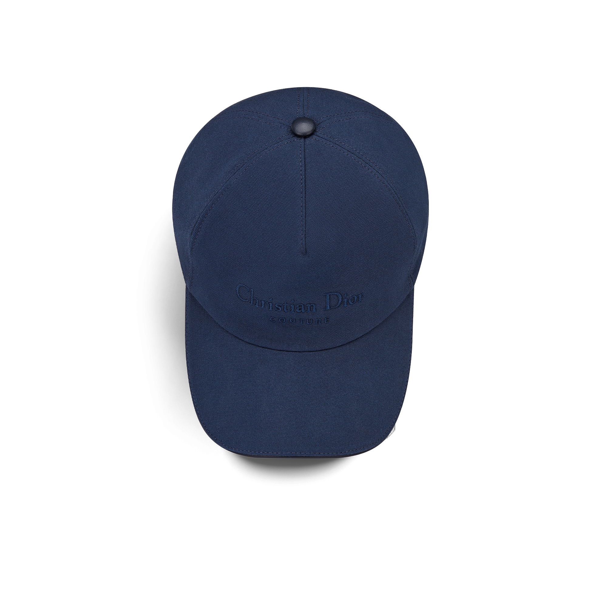 Christian Dior Couture Basecap Baumwoll-Canvas in Marineblau E06