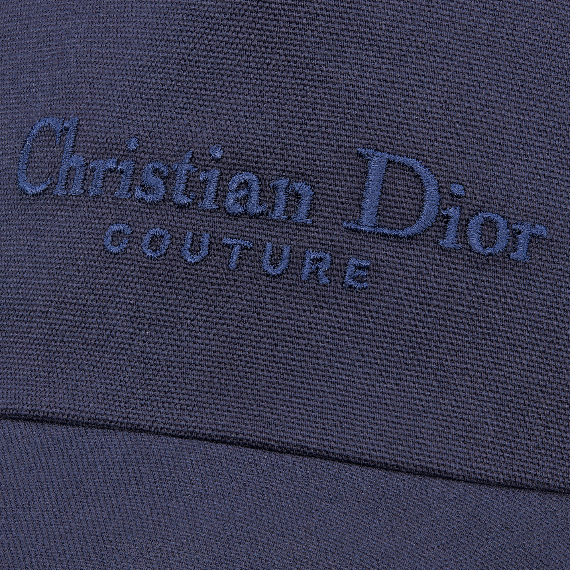 Christian Dior Couture Basecap Baumwoll-Canvas in Marineblau E09