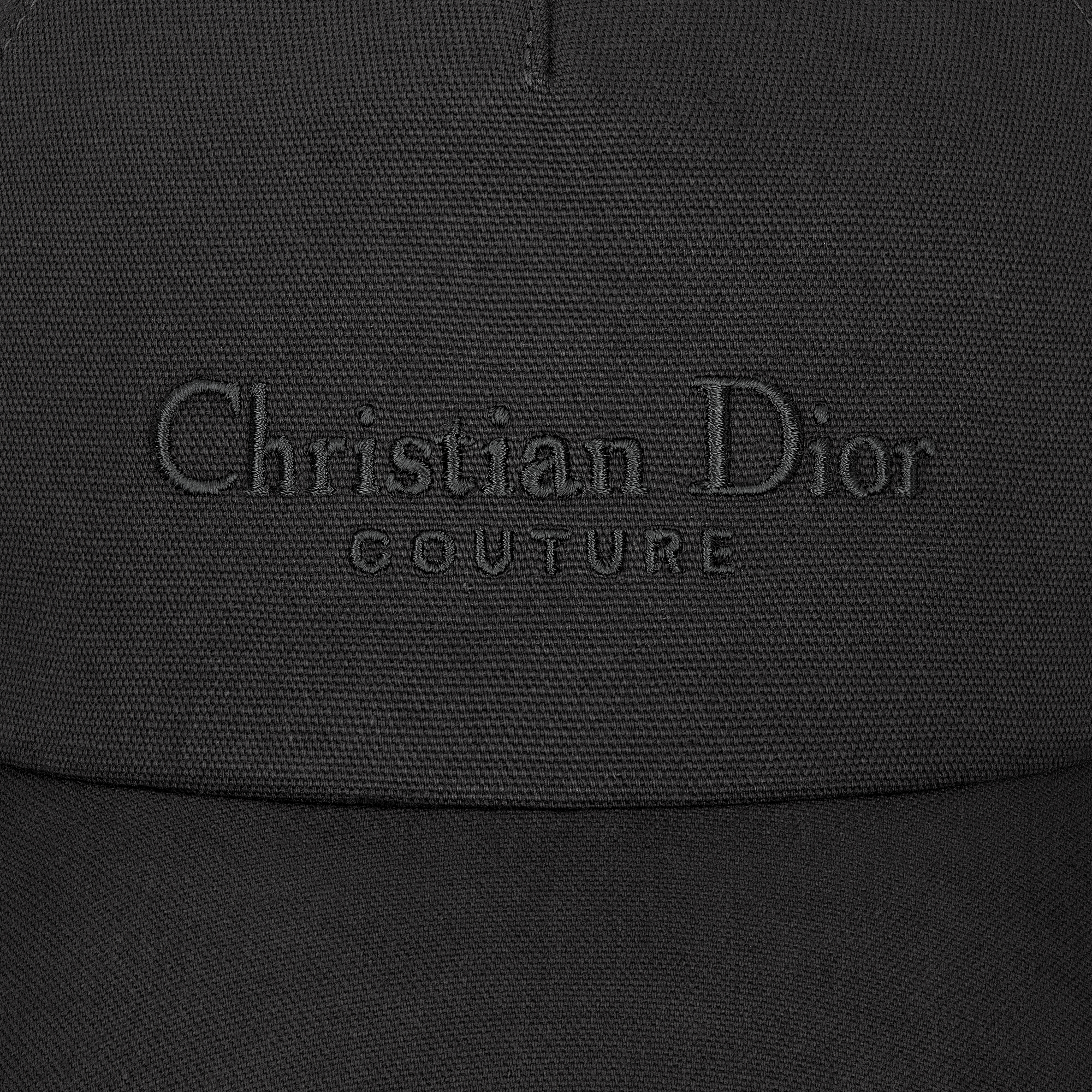 Christian Dior Couture Basecap Baumwoll-Canvas in Schwarz E09