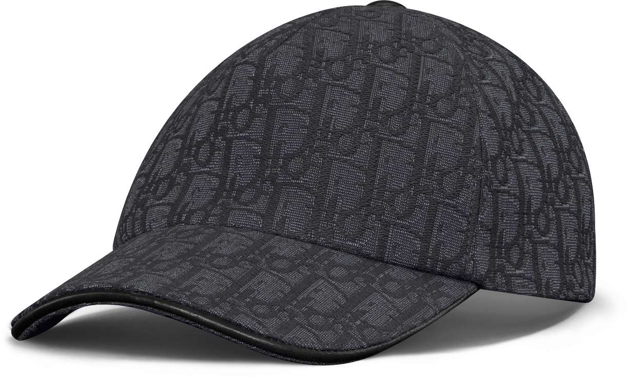 Dior Oblique Cap Black Cotton Jacquard DIOR