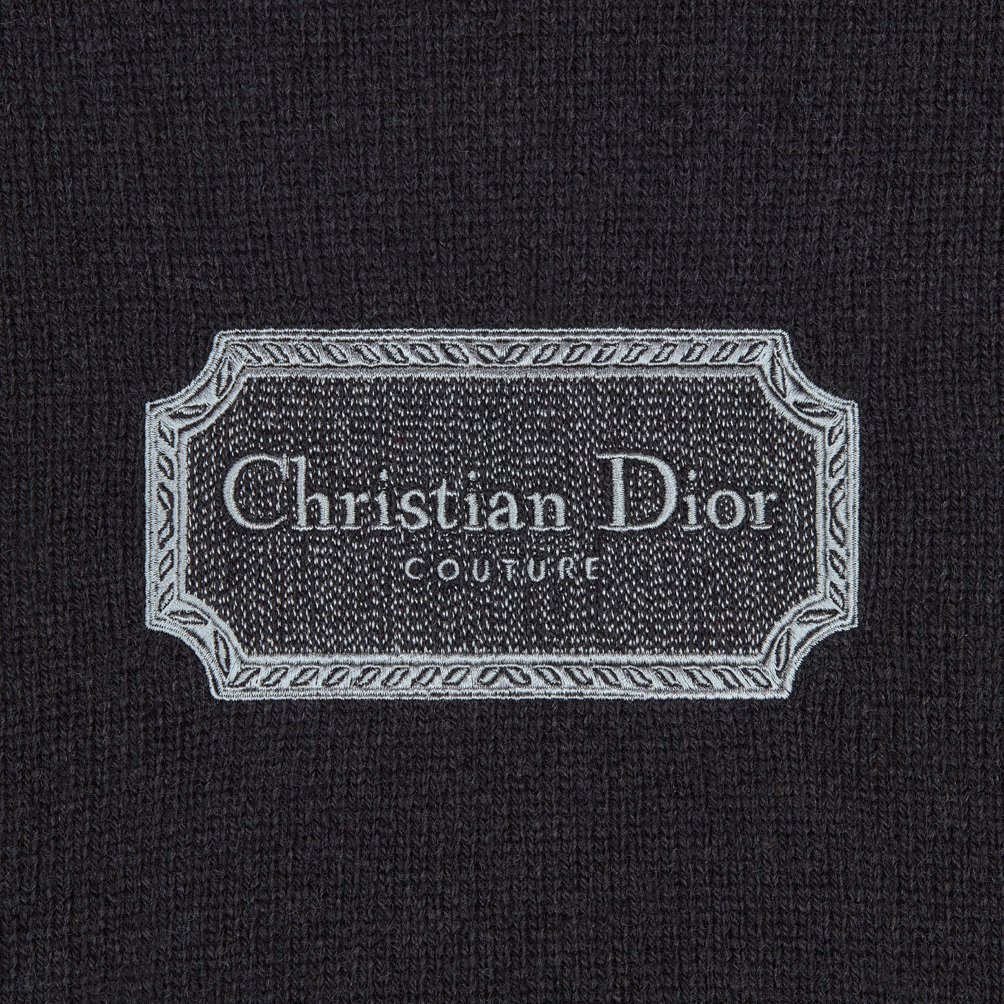 Christian Dior Couture Sweater Black Cashmere Jersey E09