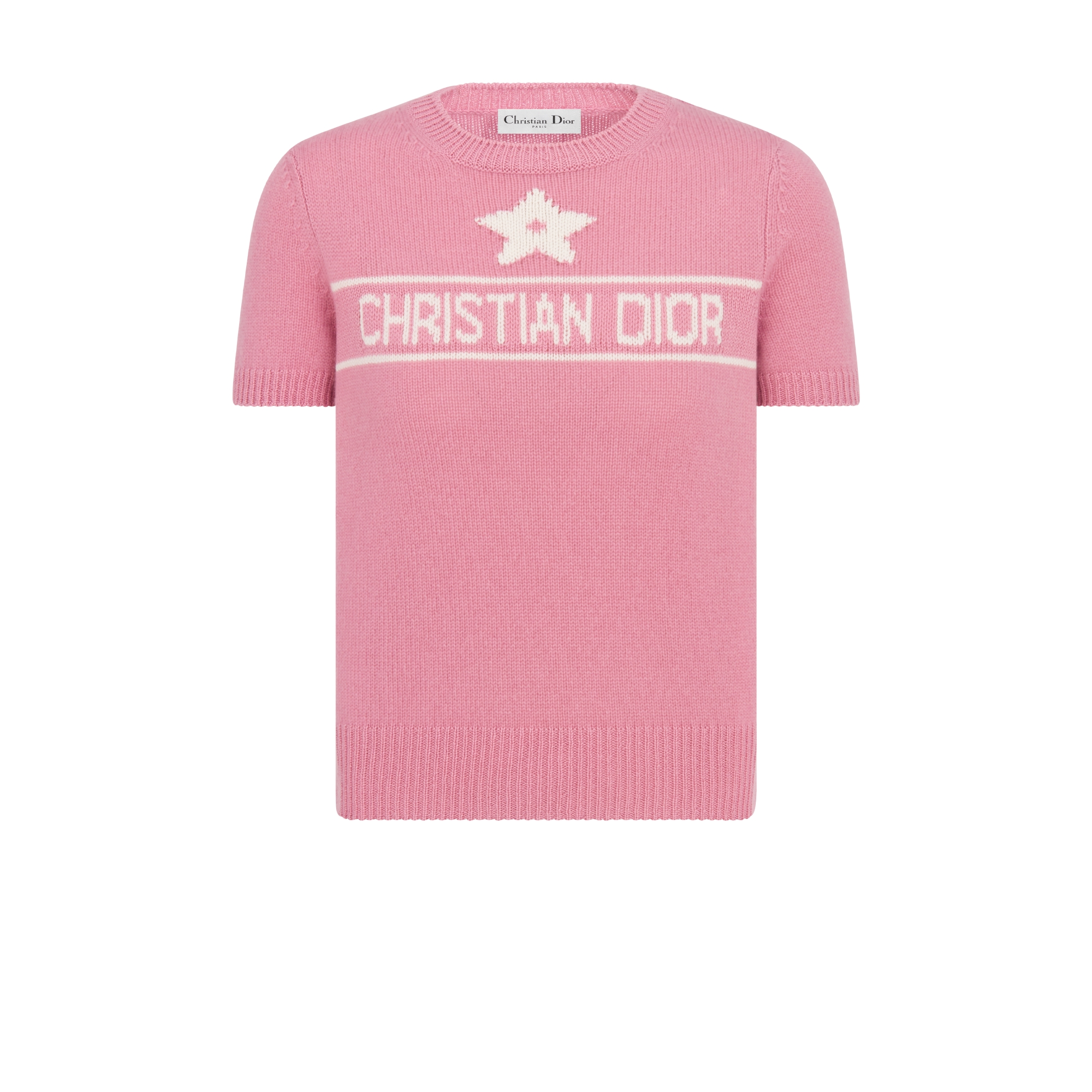 Twinset Beige Ribbed Silk Knit | DIOR