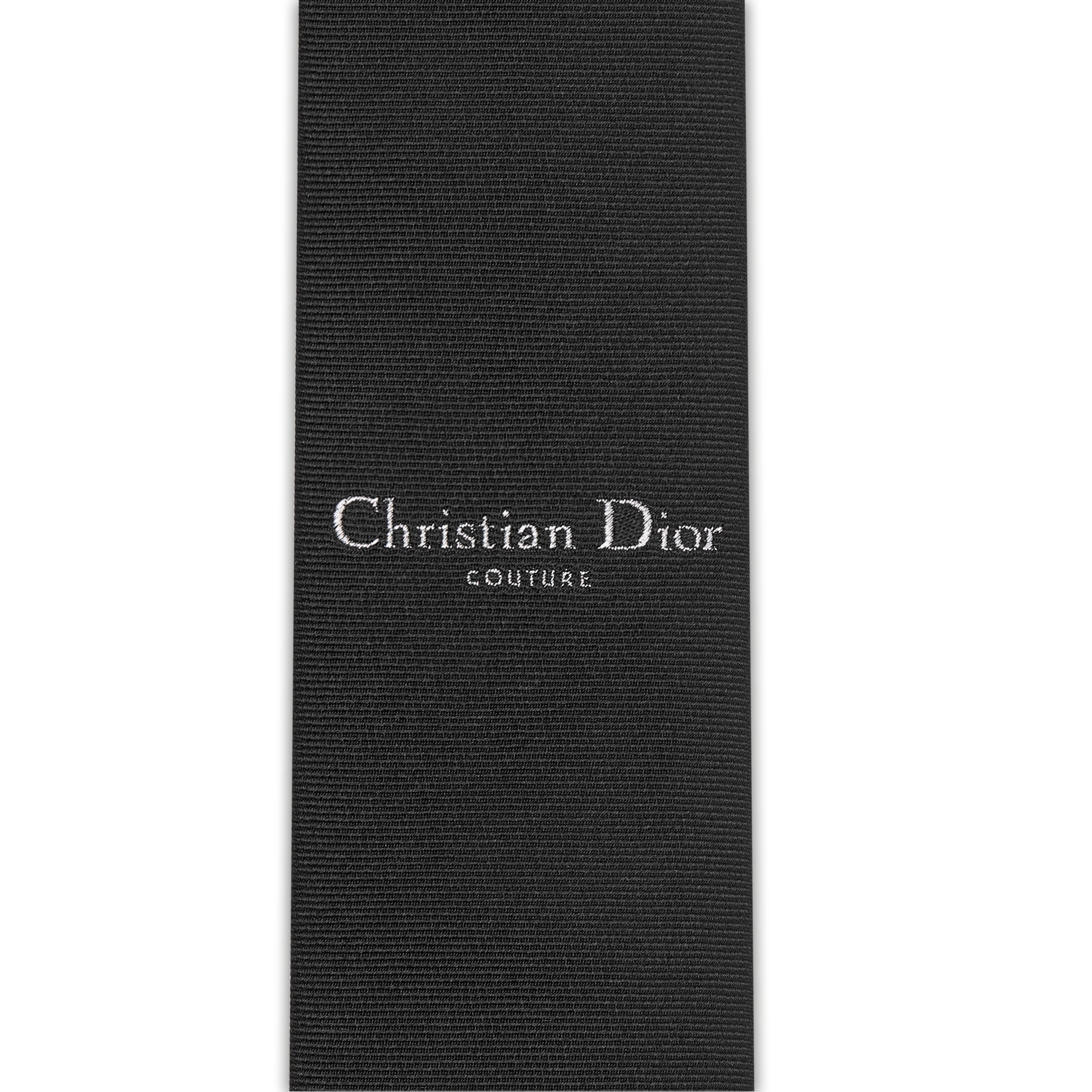 Christian Dior Couture Tie Black Silk Blend E10